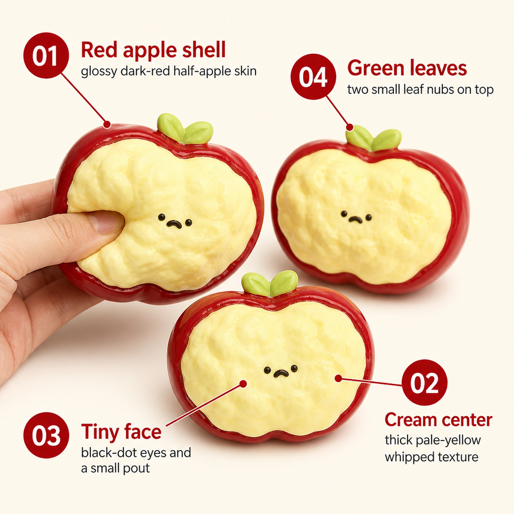 Apple Cream Squishy features