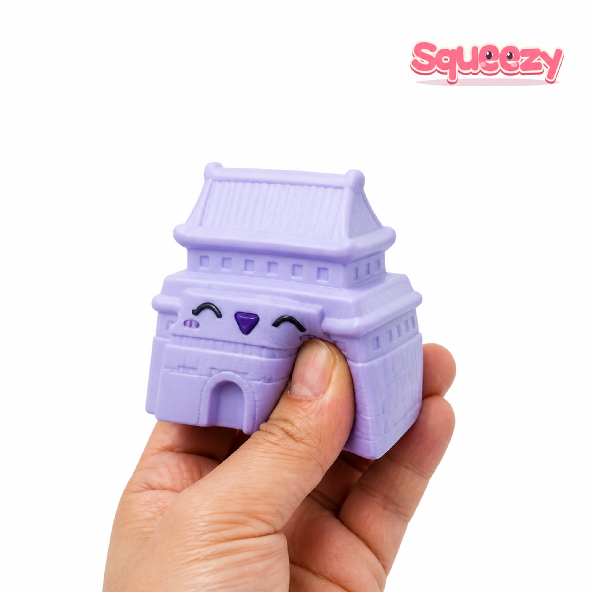 Arrow Tower Squishy being squeezed
