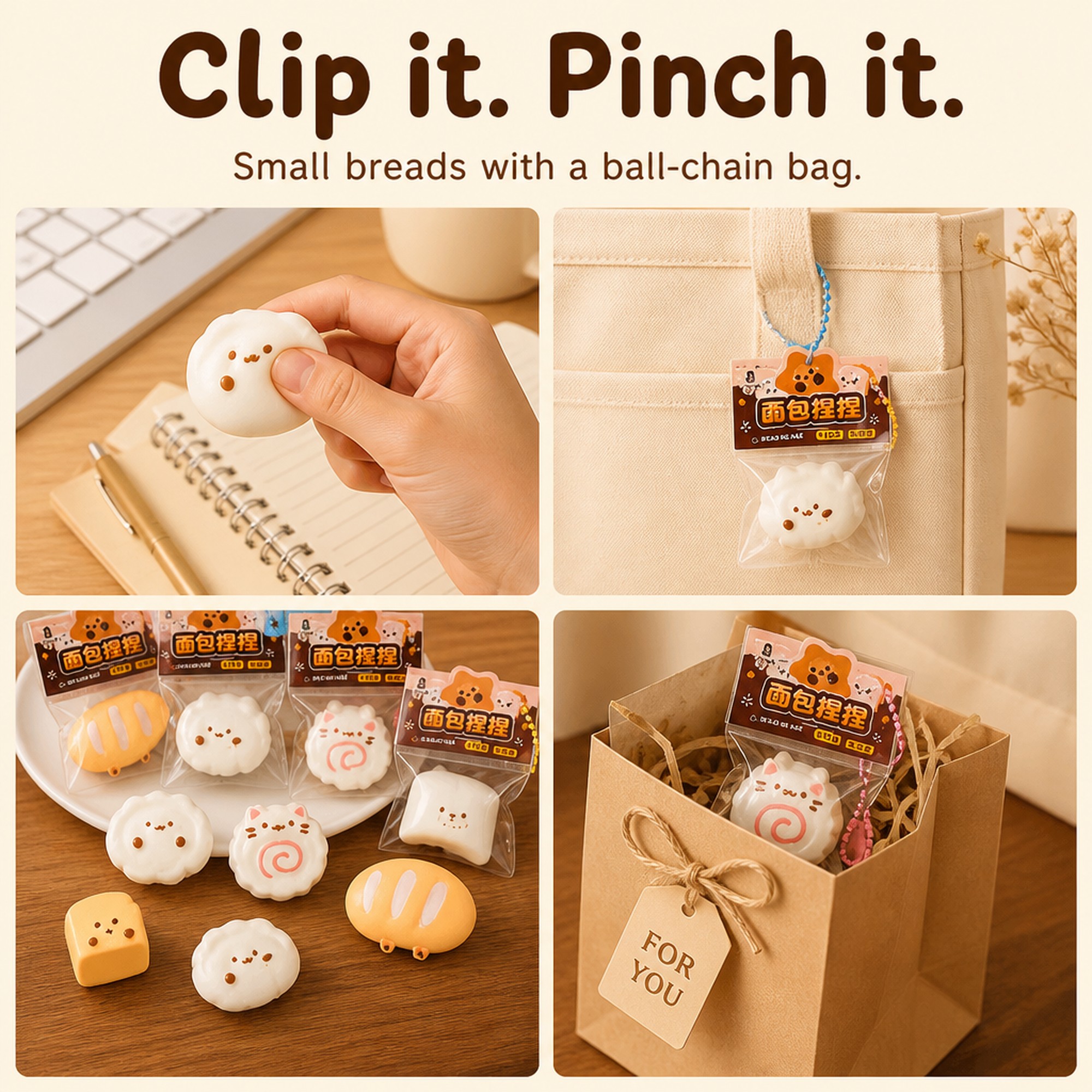 Bread Charm Squishy use occasions