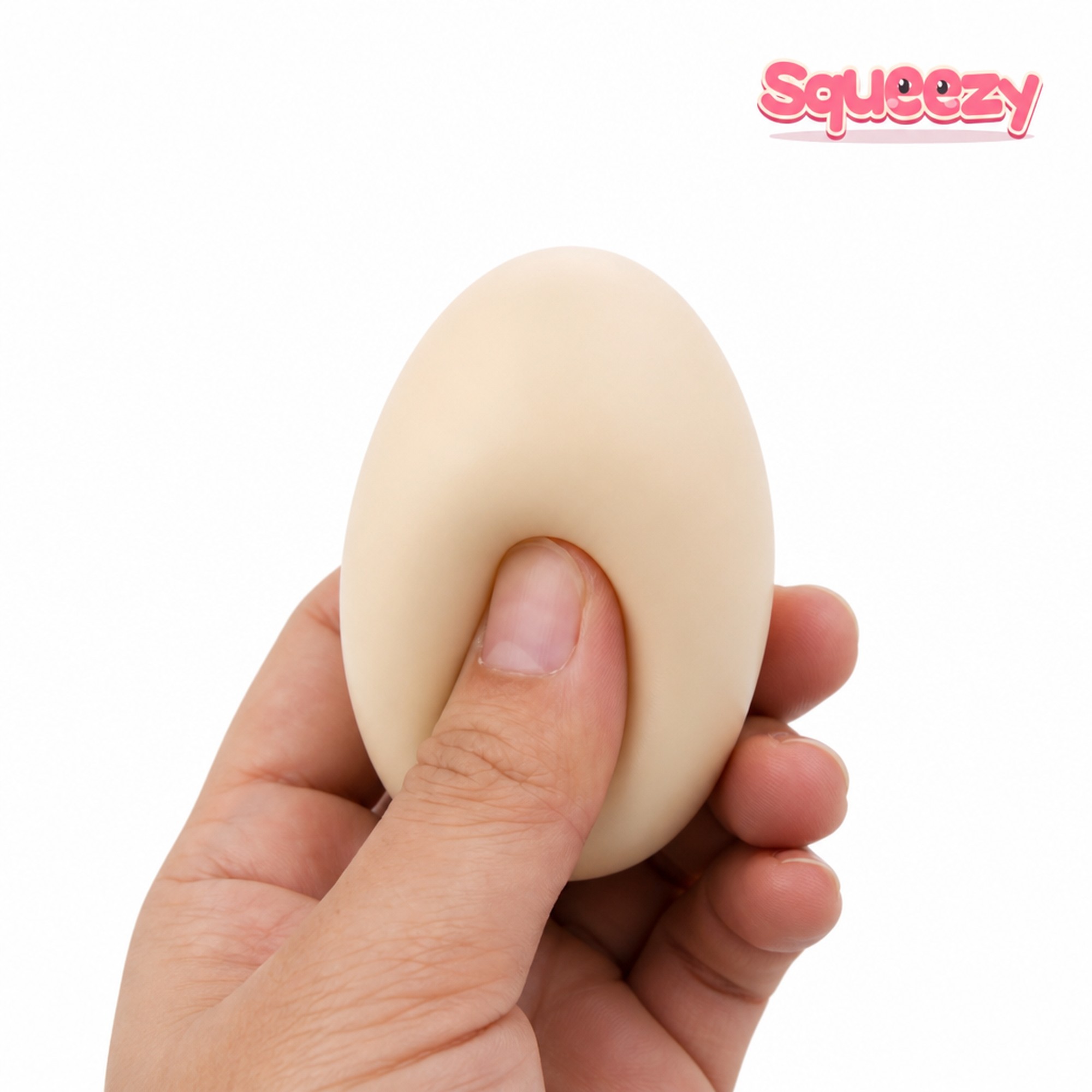 Carton Egg Squishy being squeezed