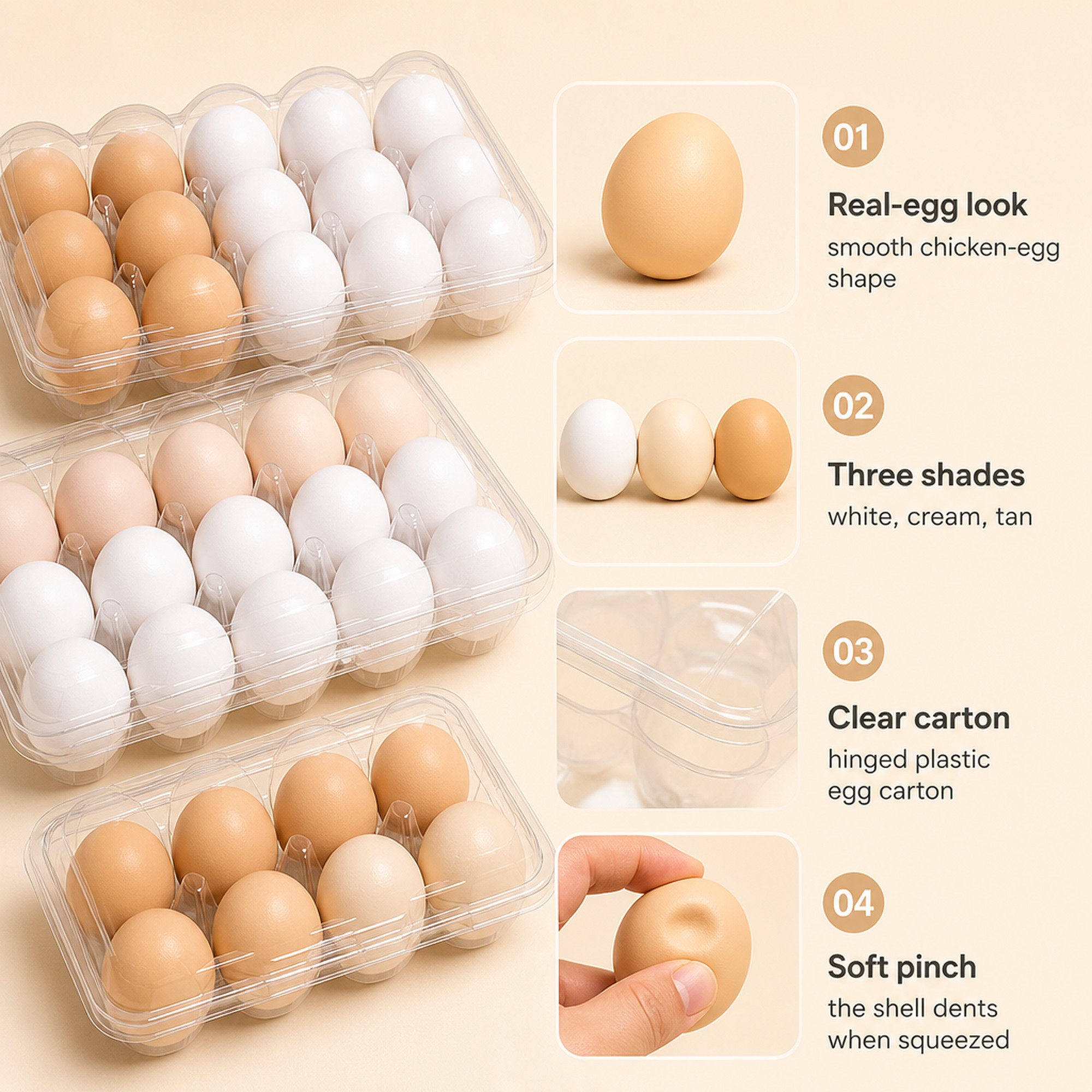 Carton Egg Squishy features