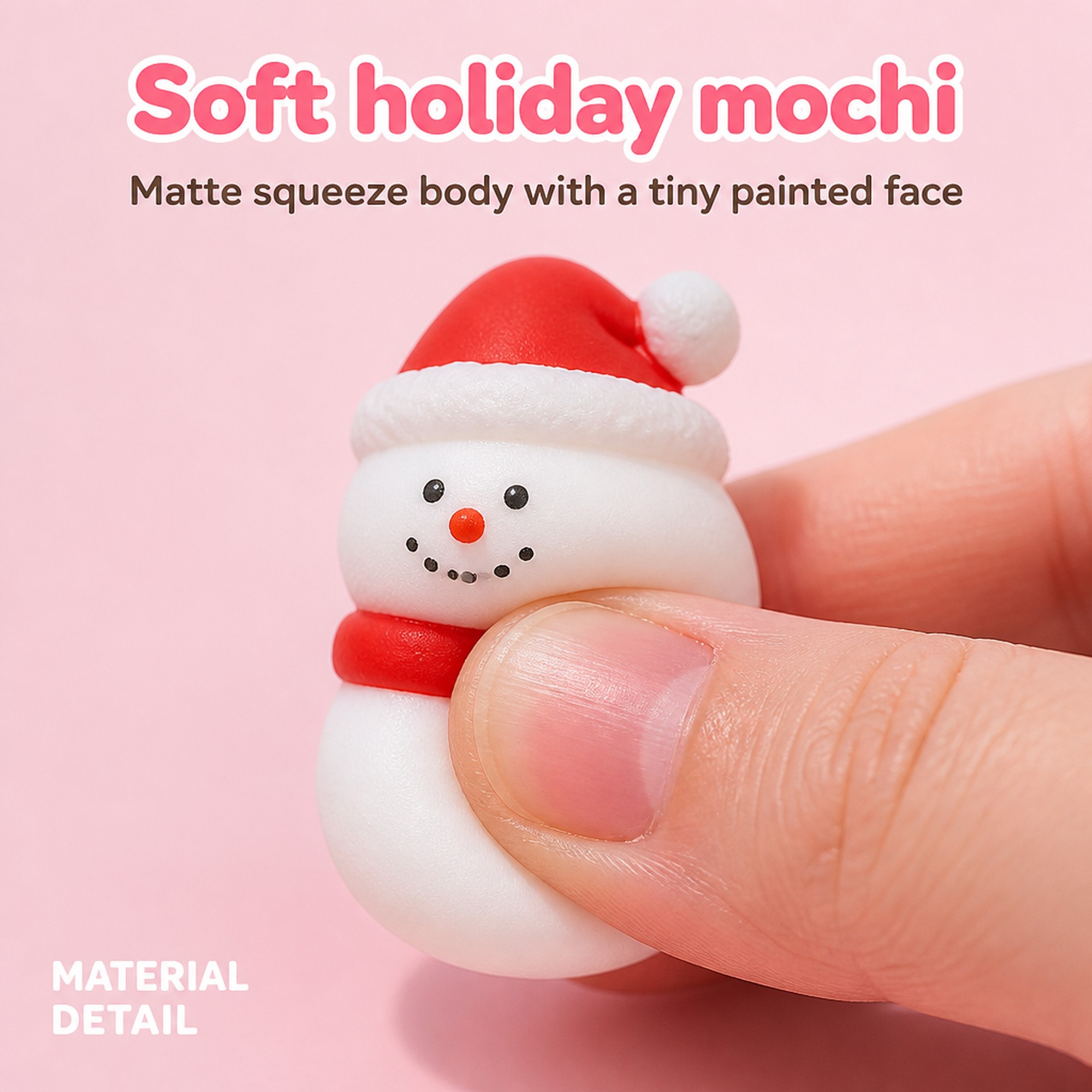 Christmas Mochi squeeze texture