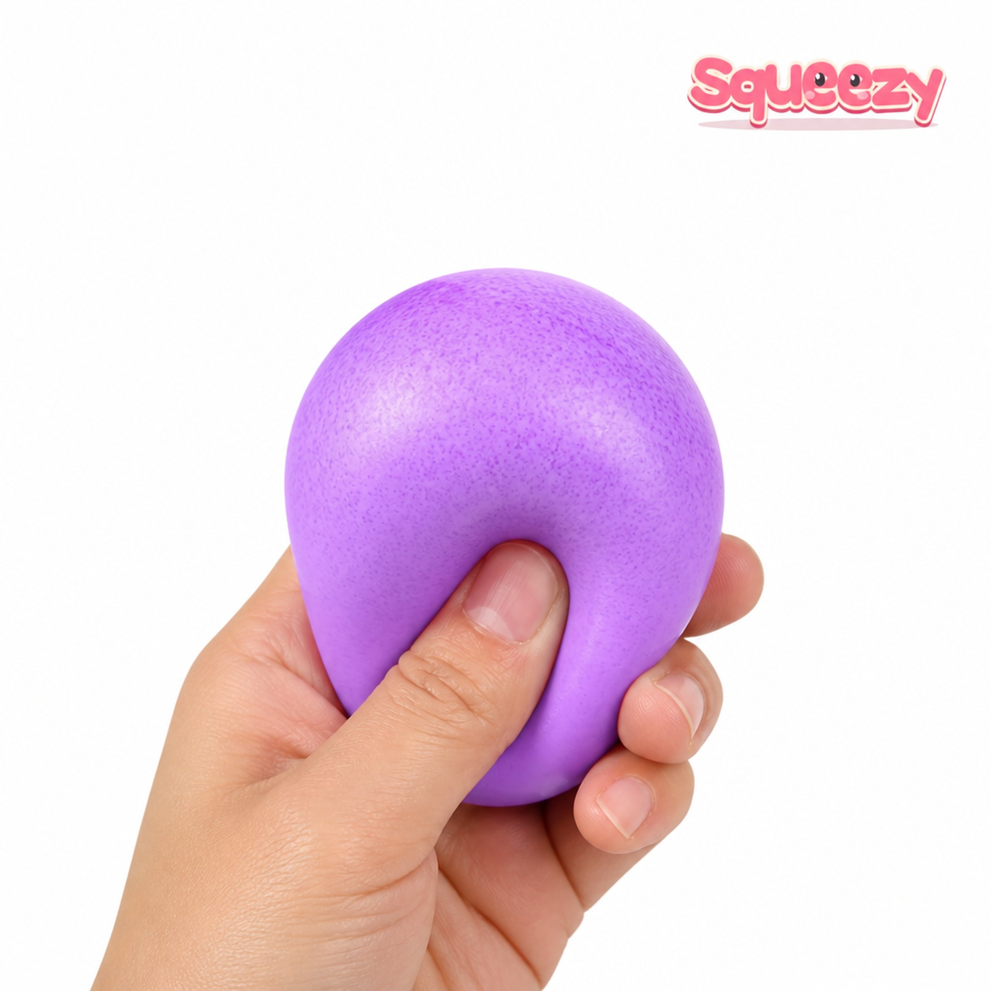 Color Squeeze Ball being squeezed