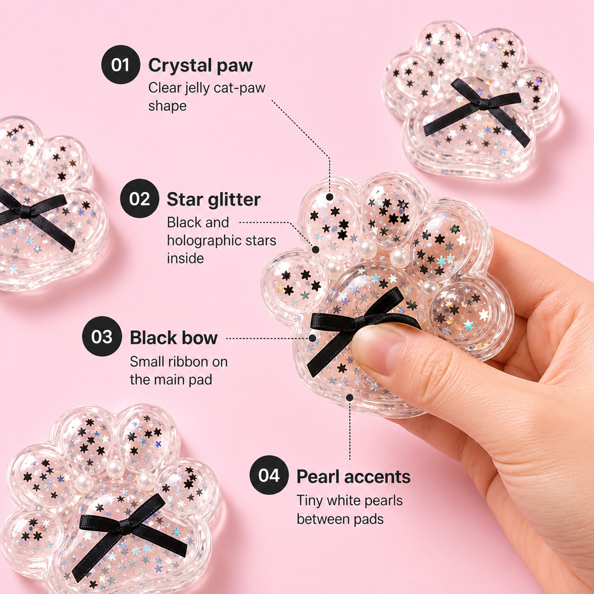 Crystal Cat Paw features