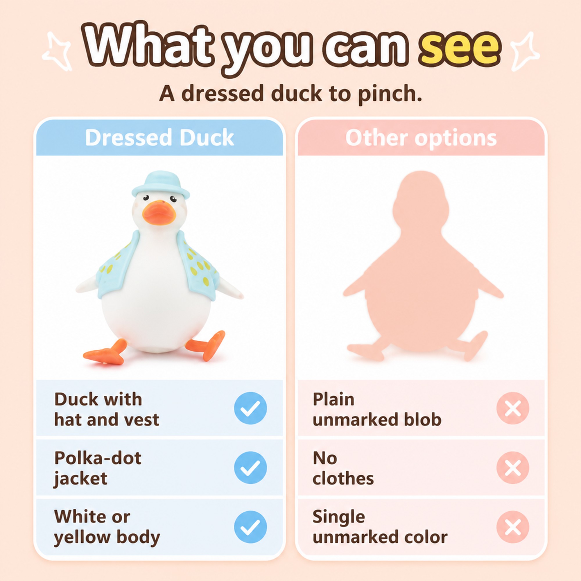 Dressed Duck Squishy compared with other options