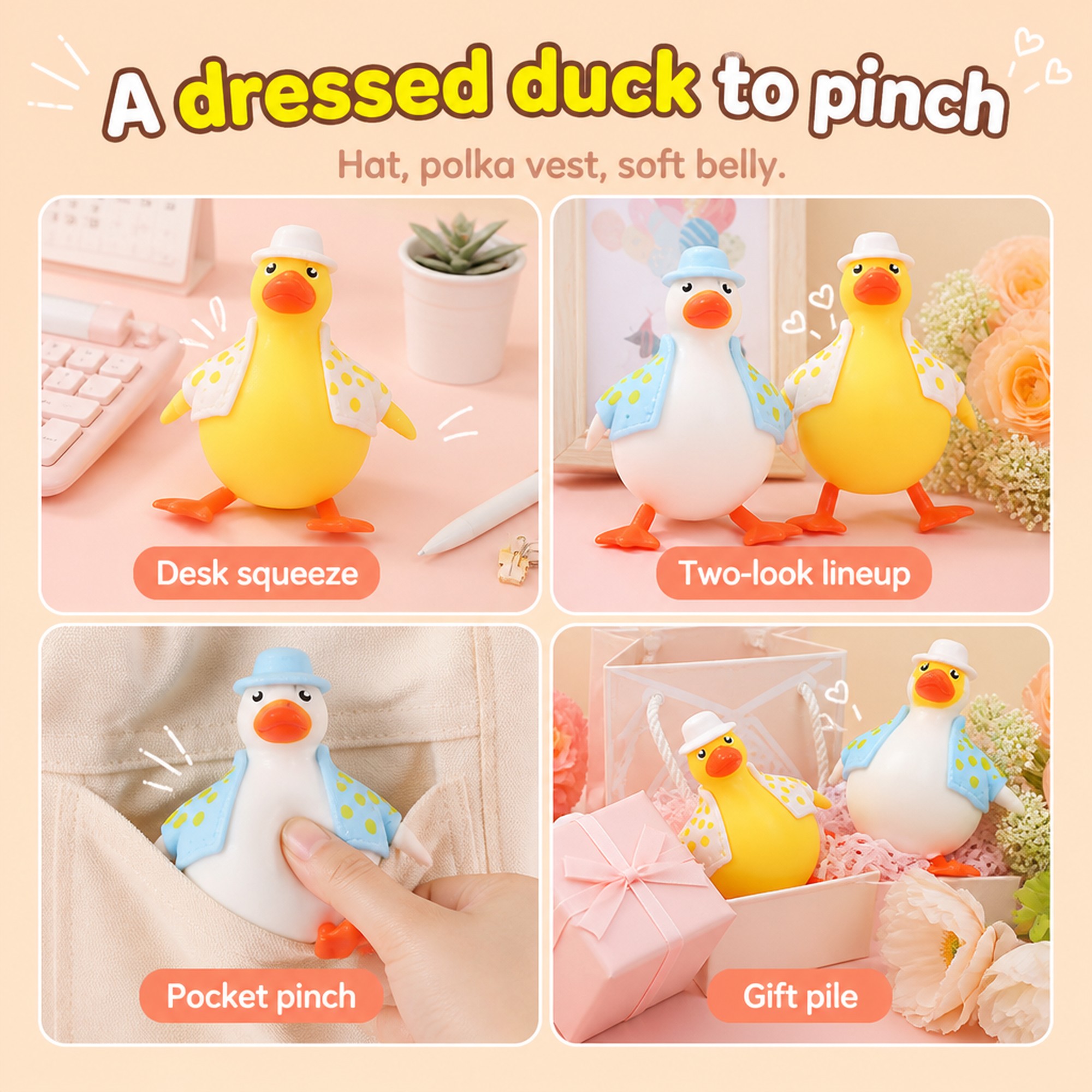 Dressed Duck Squishy use occasions