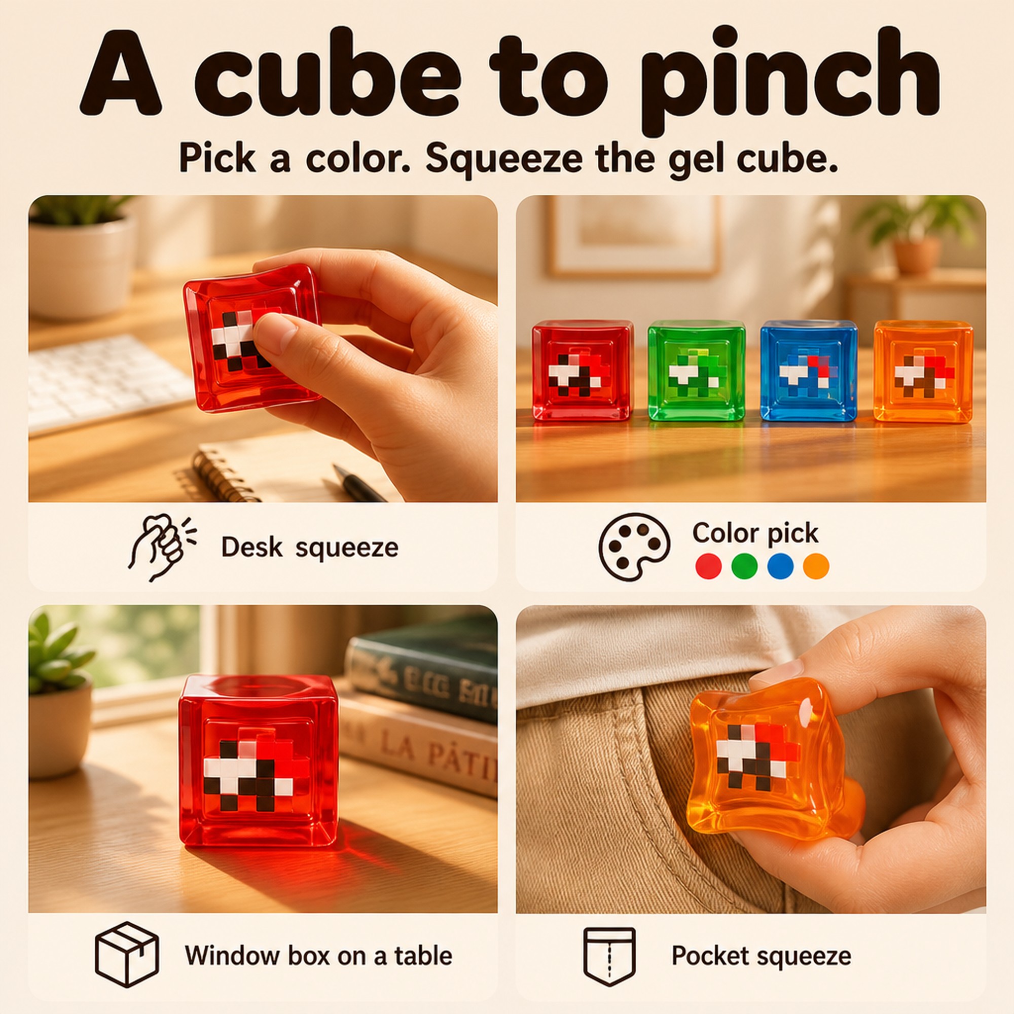 Jelly Cube Squishy use occasions