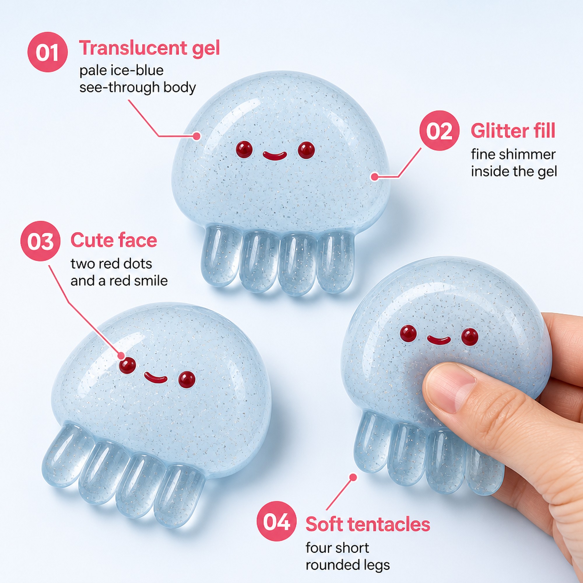 Jellyfish Squishy features
