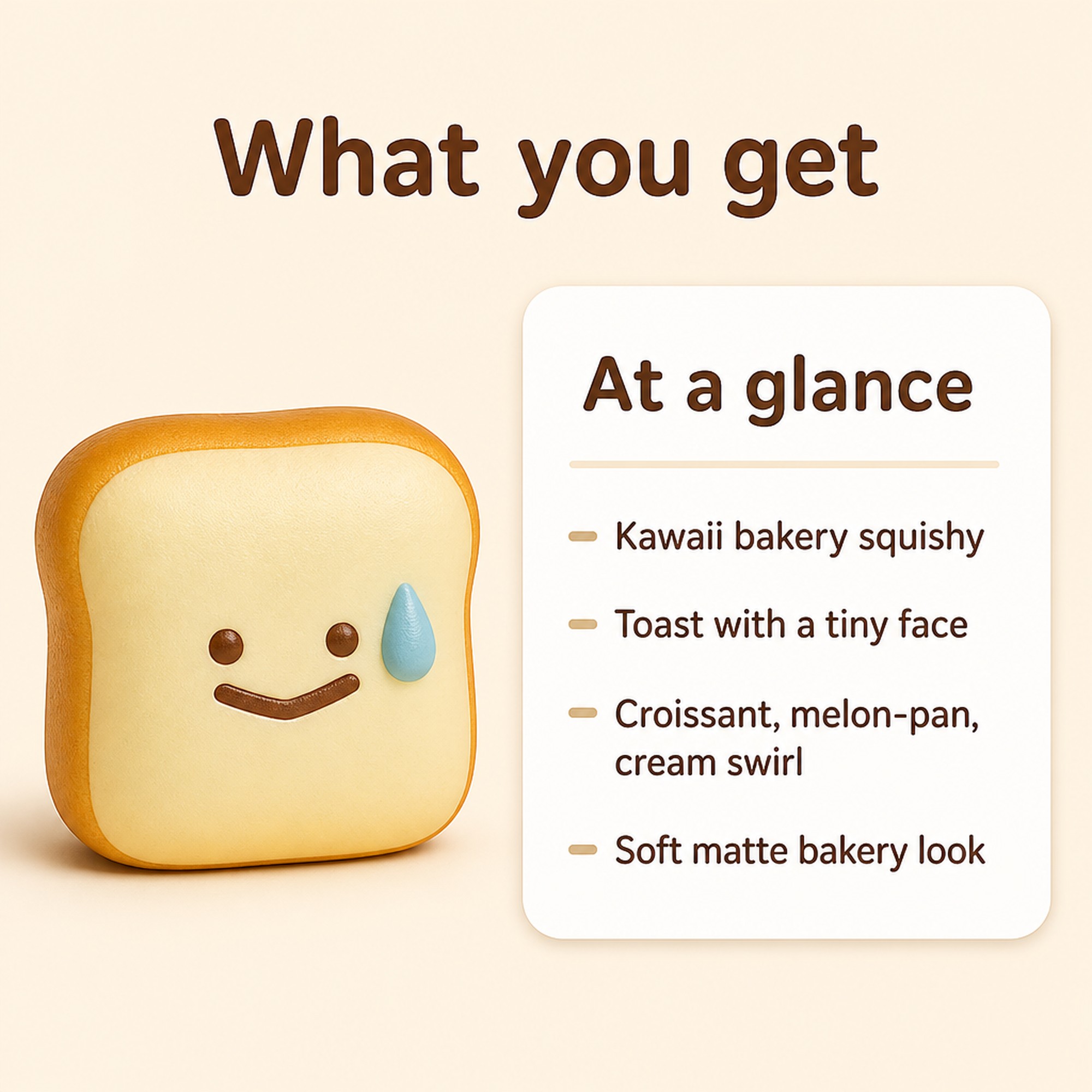 Kawaii Bakery Squishy at a glance