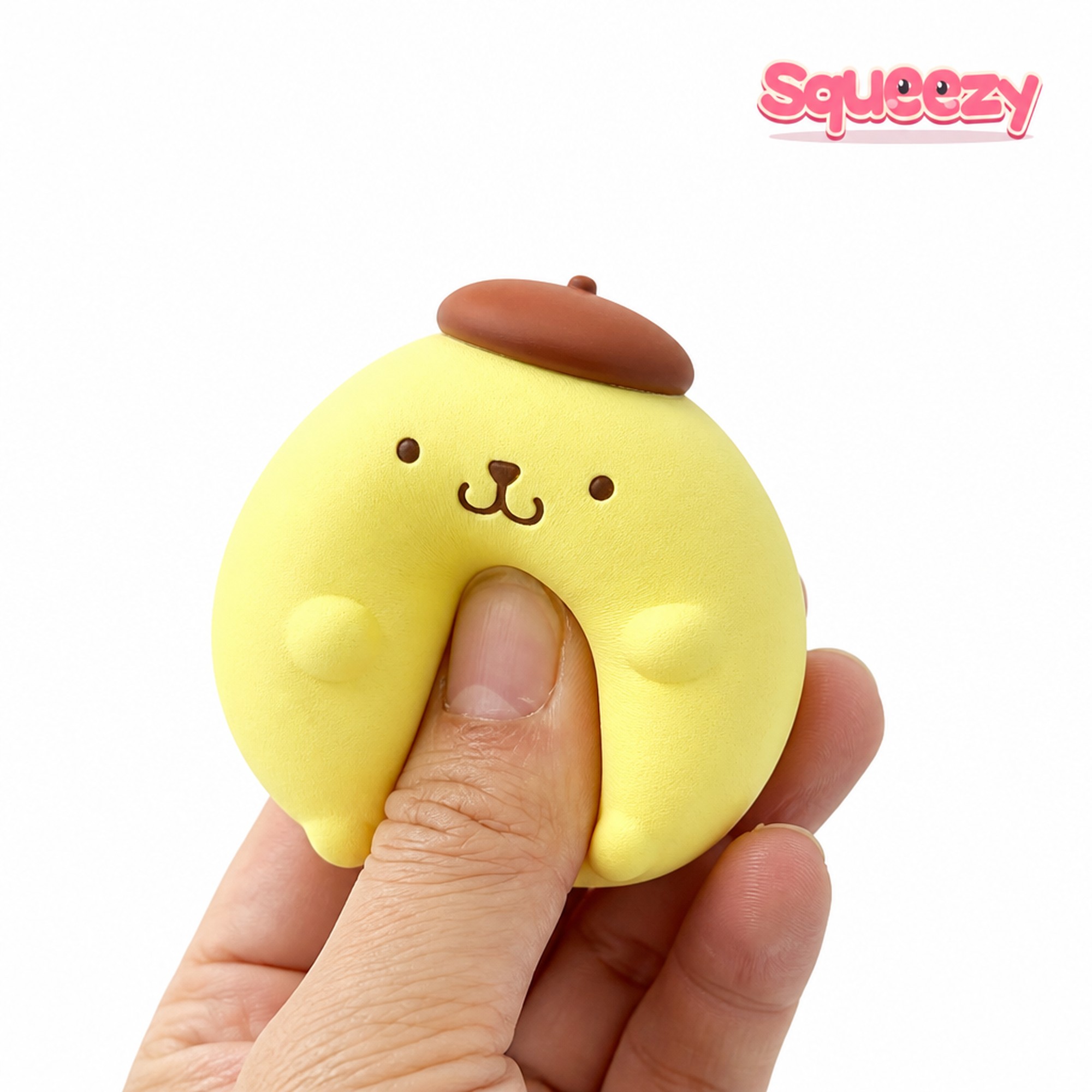 Kawaii Mochi Squishy being squeezed