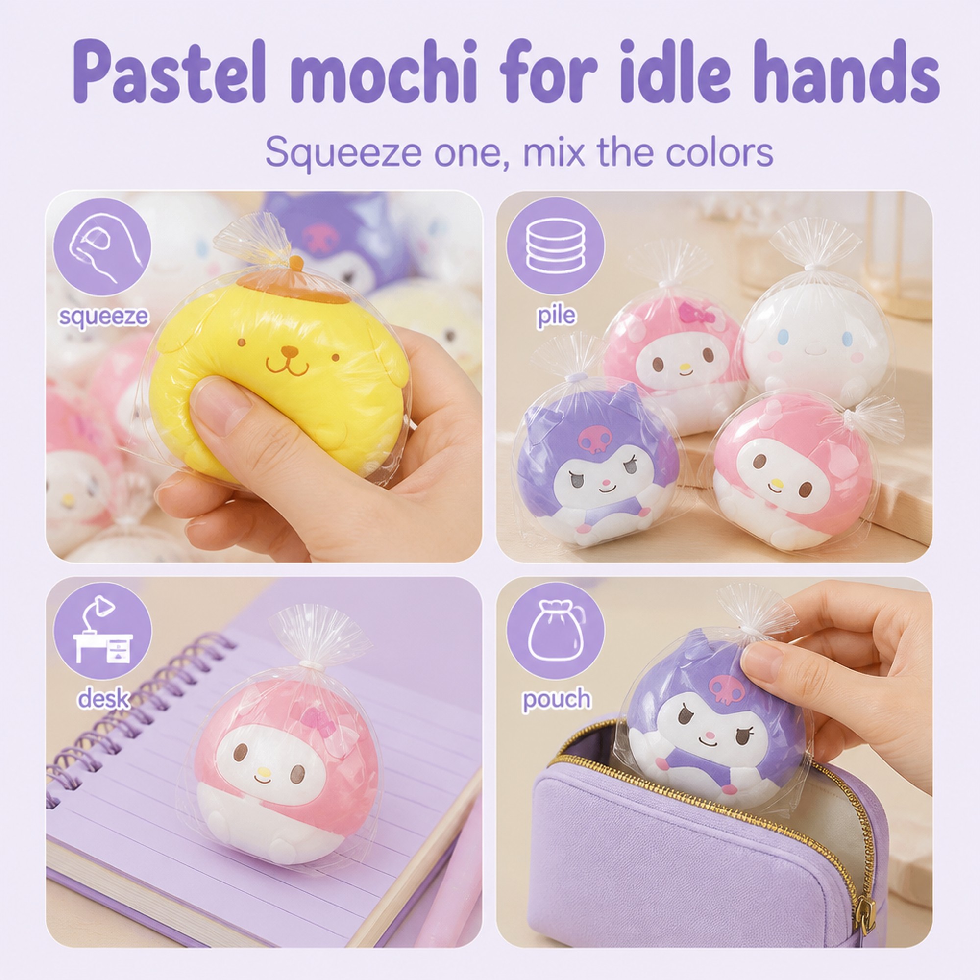 Kawaii Mochi Squishy use occasions