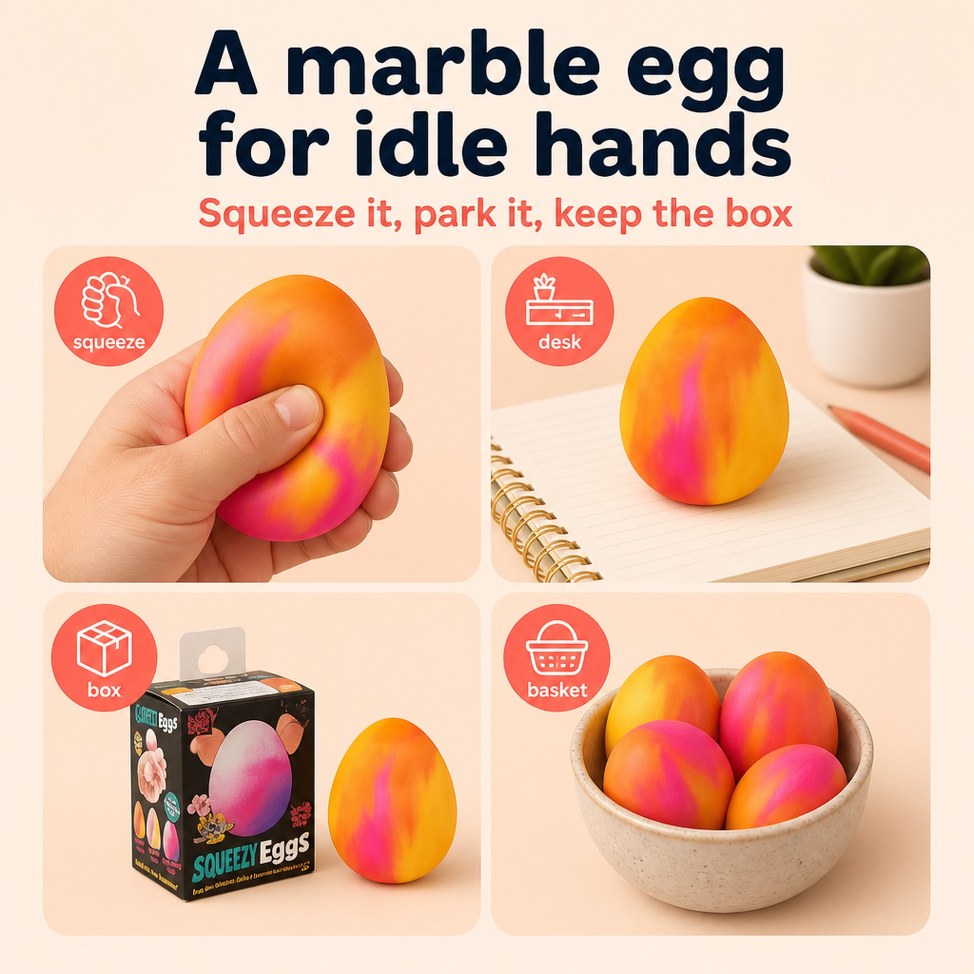 Marble Egg Squishy use occasions