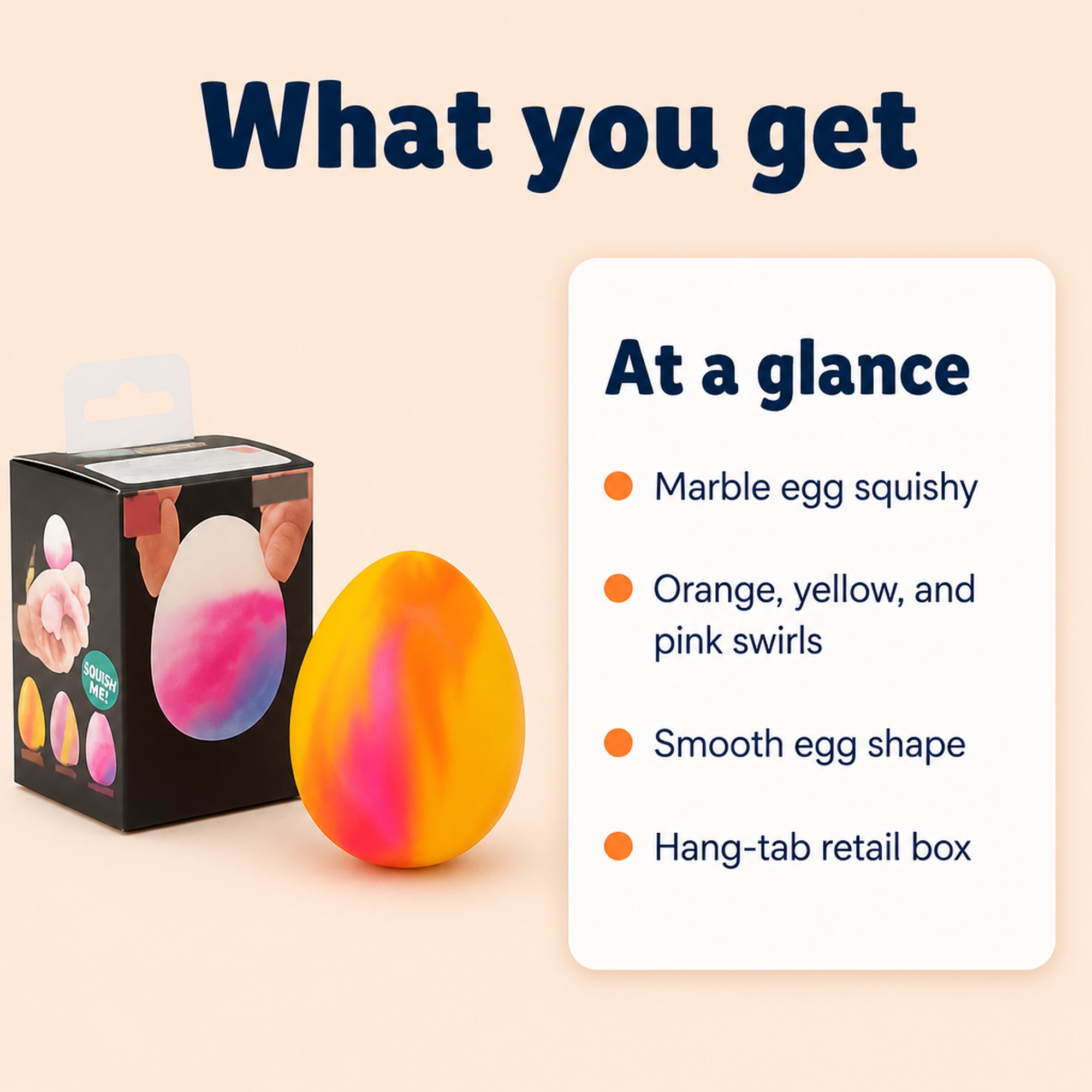 Marble Egg Squishy at a glance