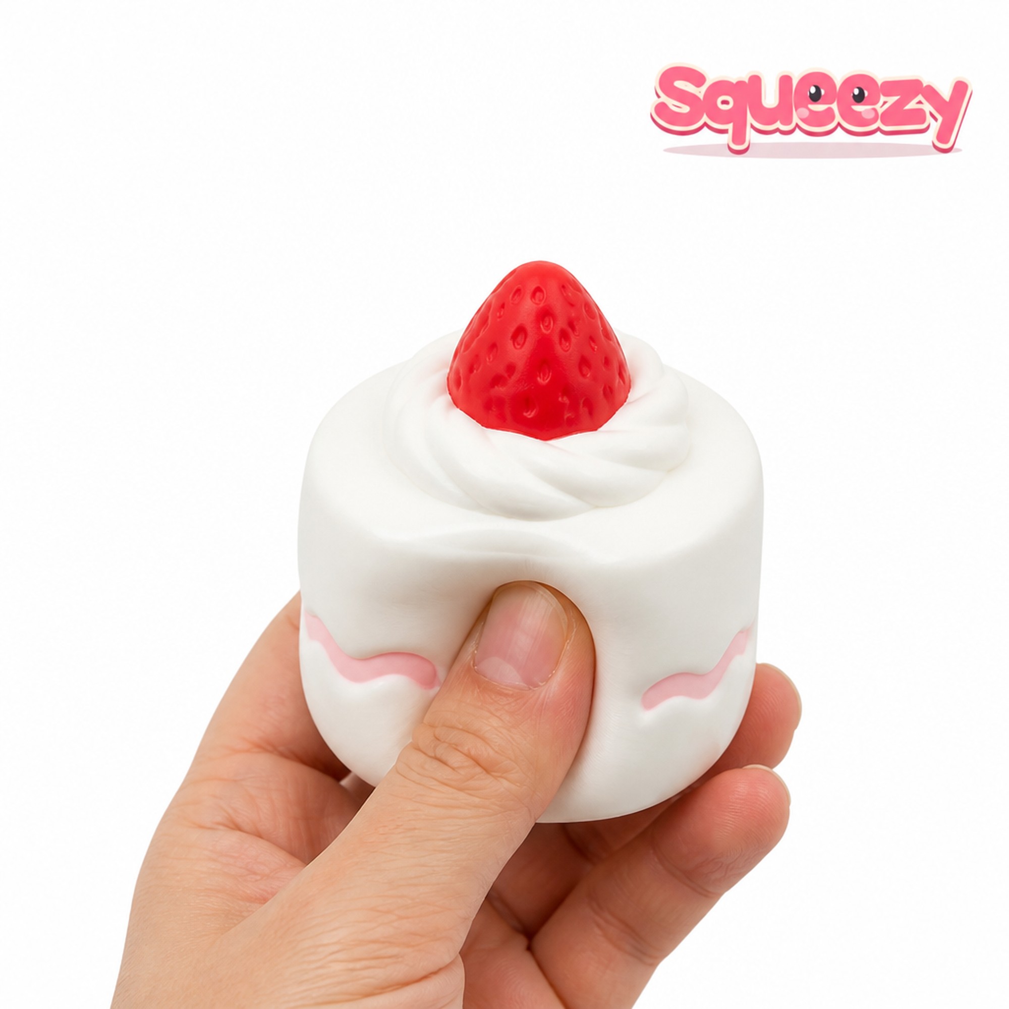Mix Dessert Squishy being squeezed