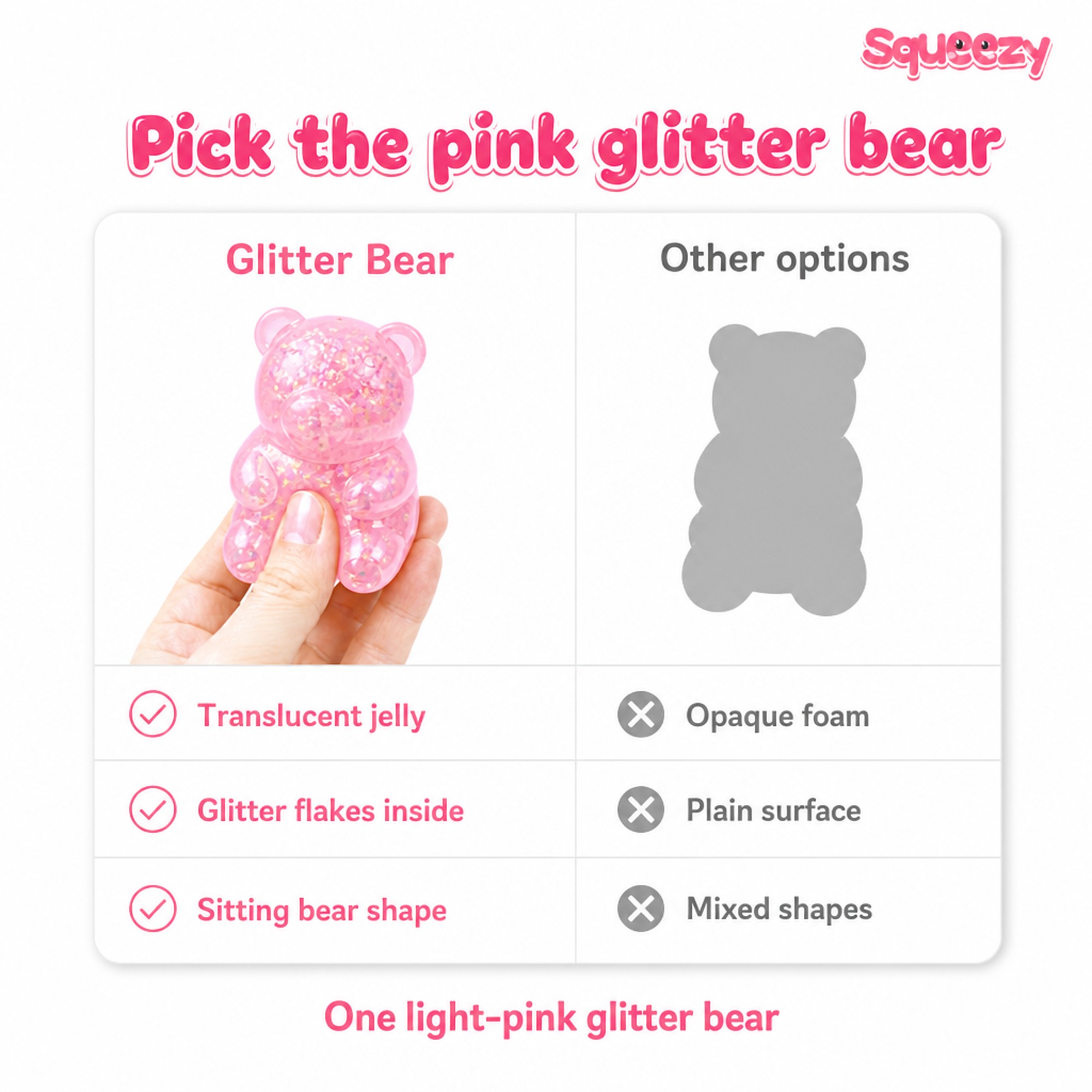 Glitter Bear compared with other options