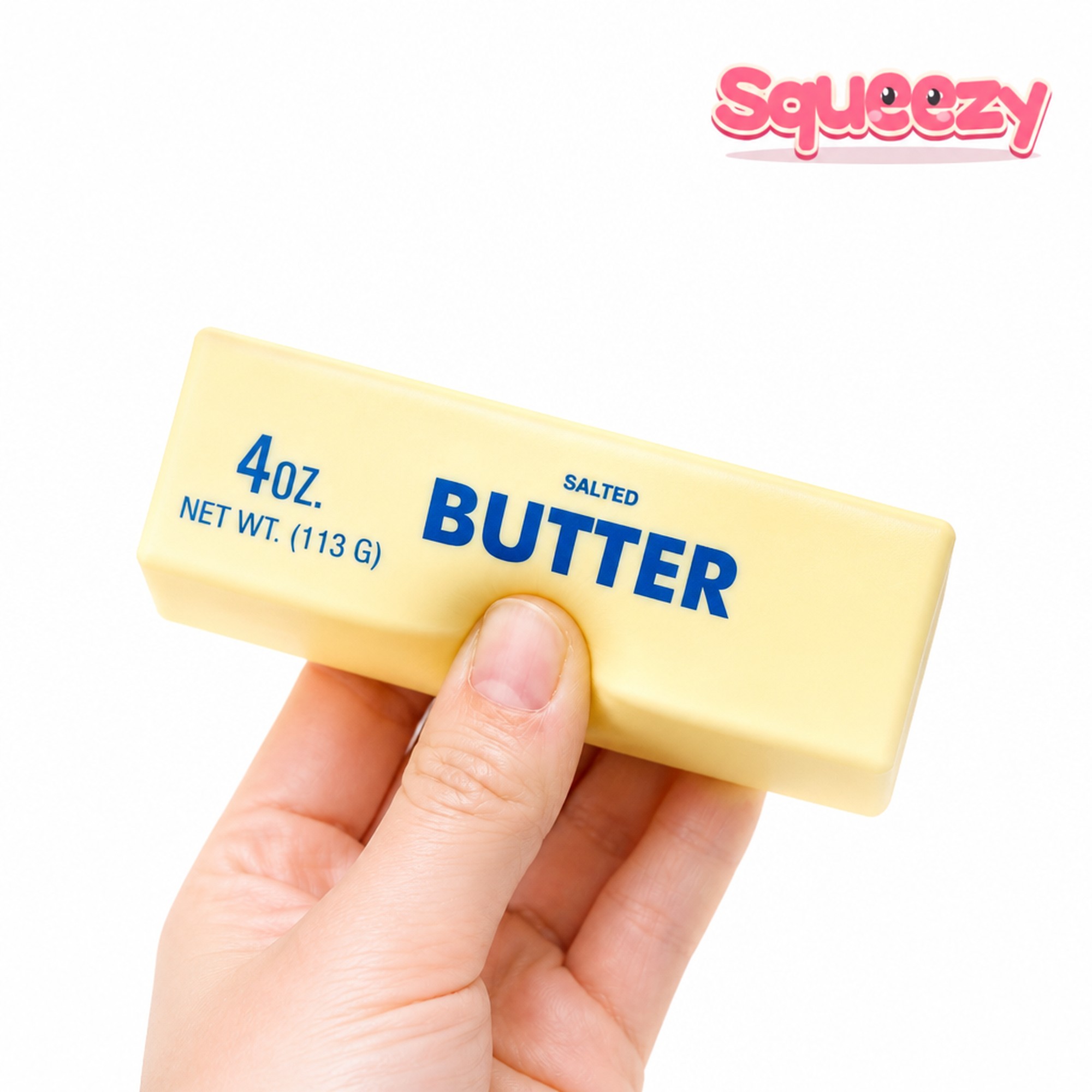 Butter Stick being squeezed