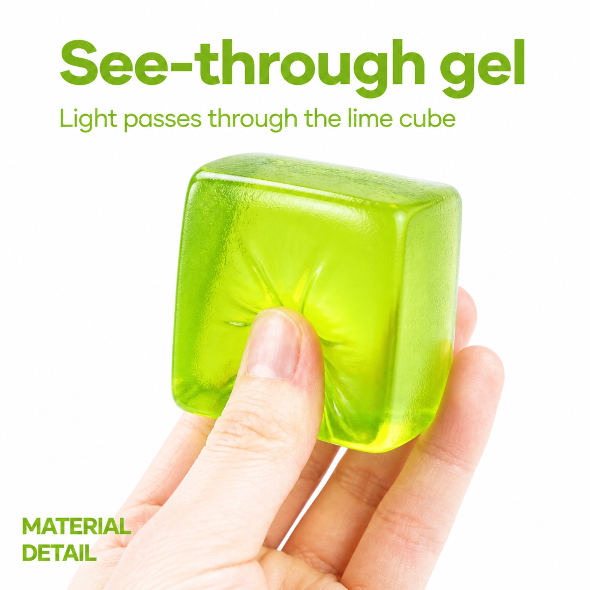Lime Cube see-through gel
