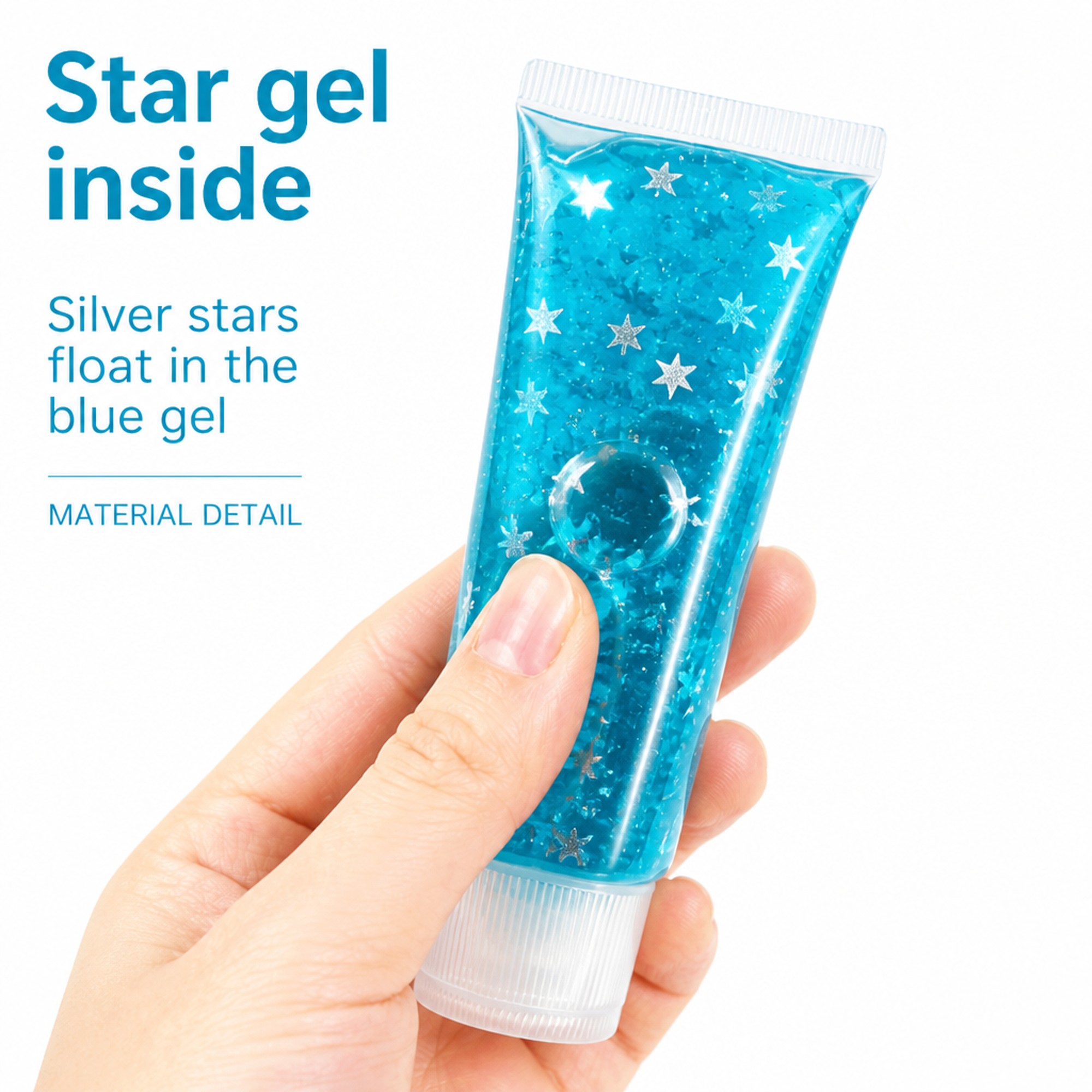 Star Tube blue gel and stars