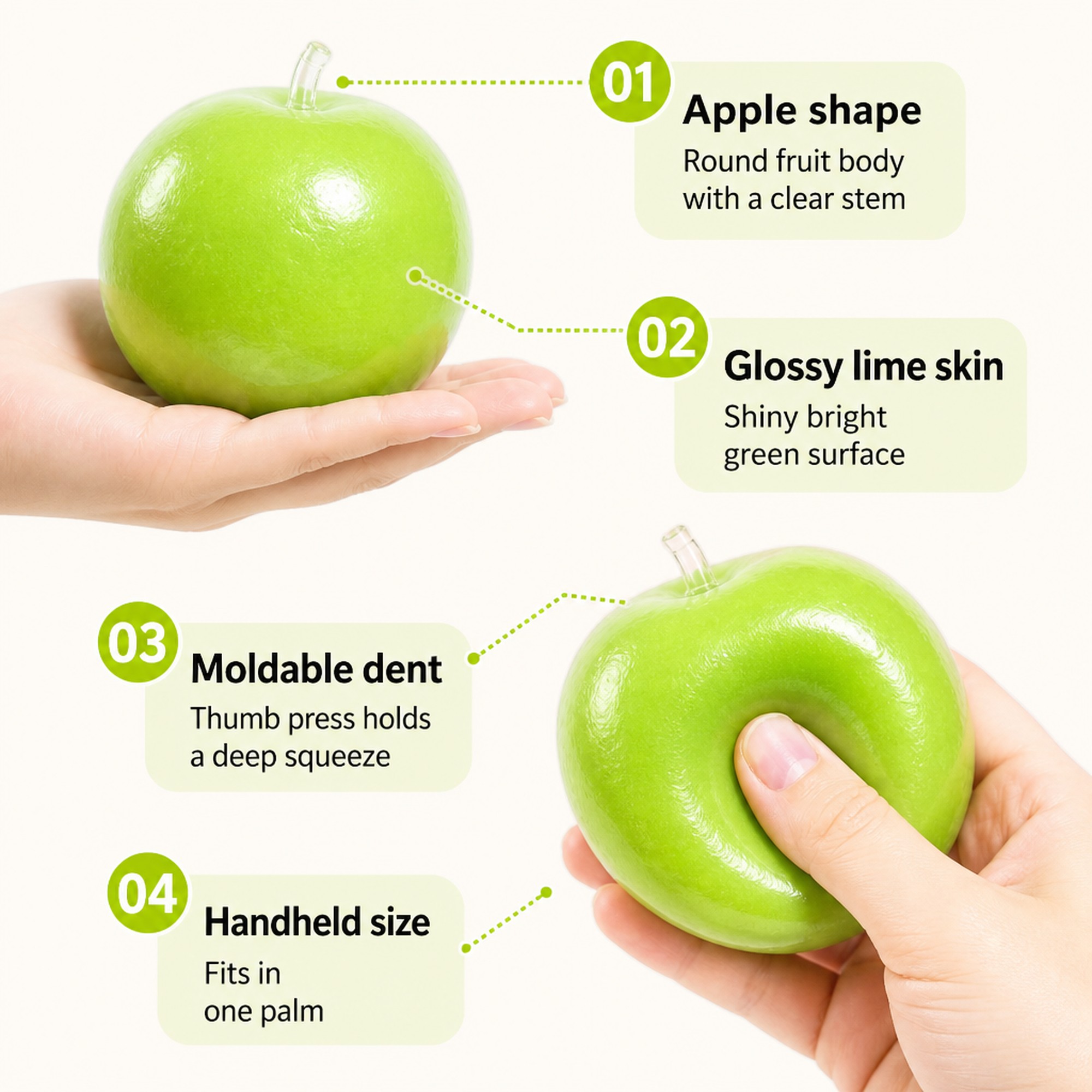 Green Apple Slush features