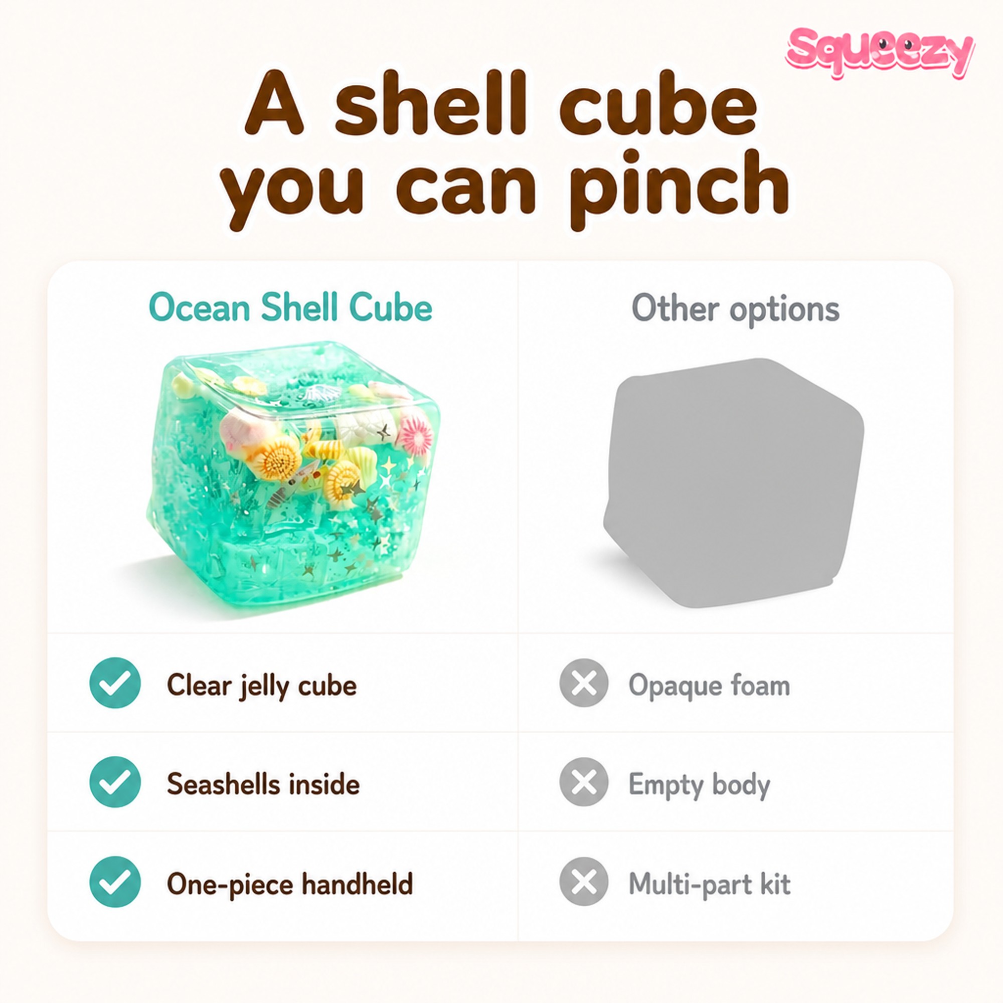 Ocean Shell Cube compared with other options