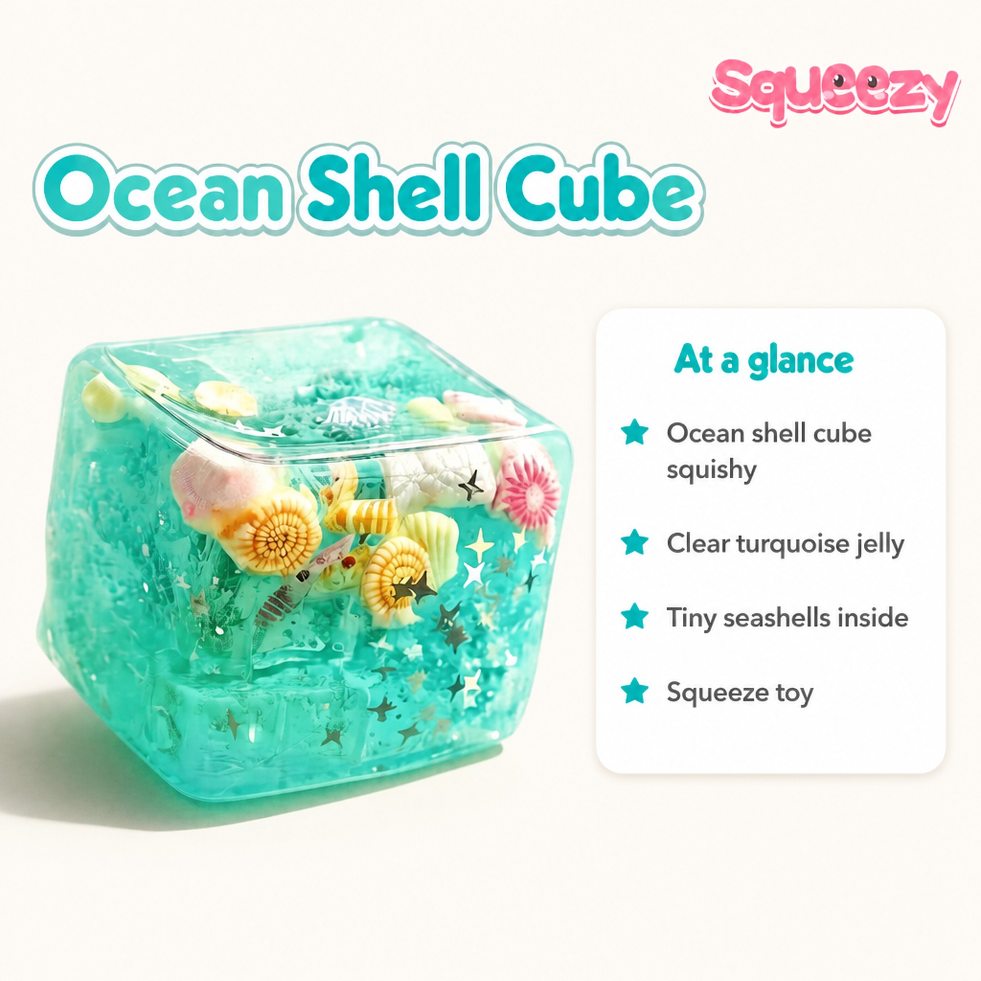 Ocean Shell Cube at a glance