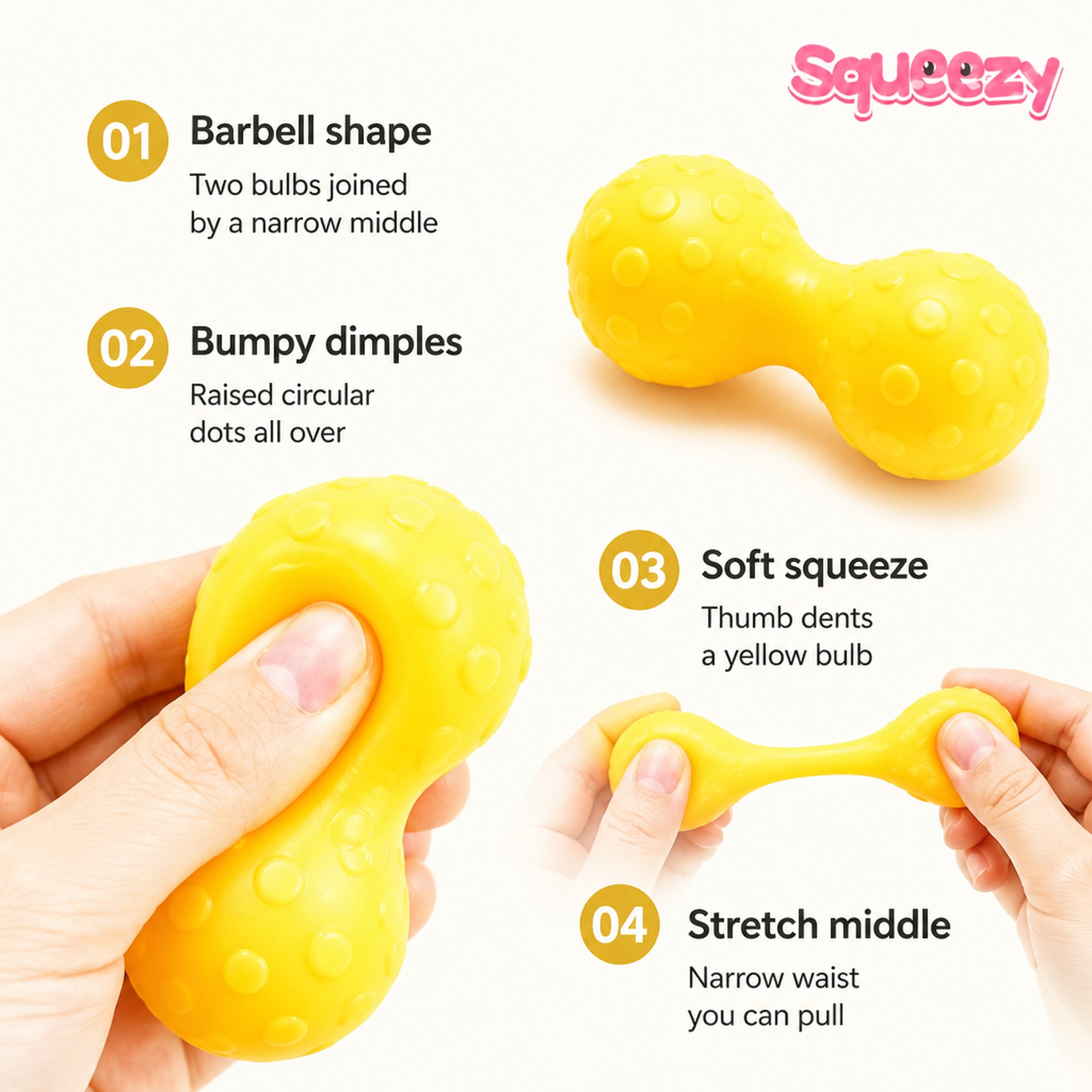 Bumpy Barbell features