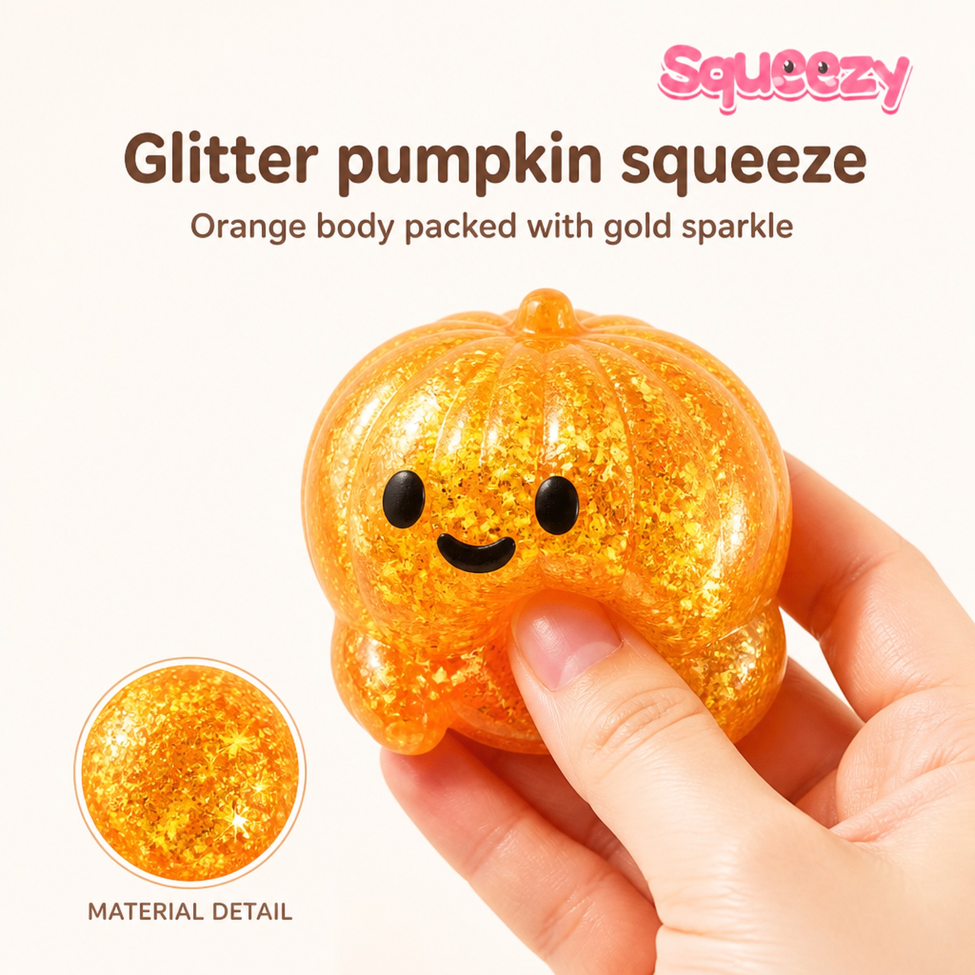 Glitter Pumpkin sparkle texture