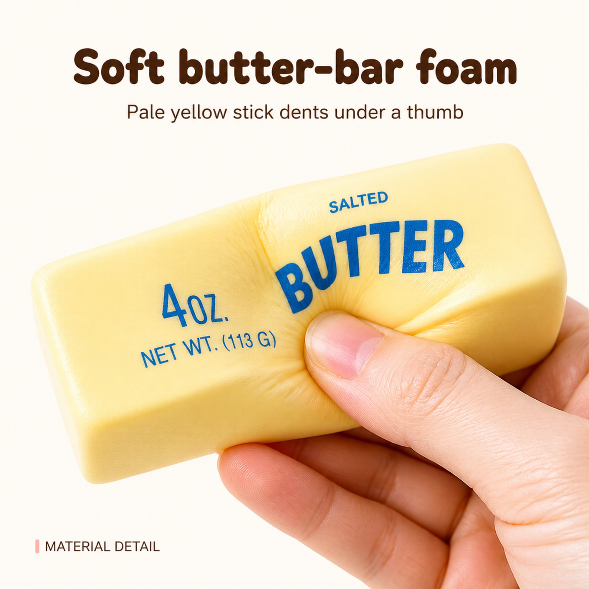 Fluffy Butter Bar foam squeeze