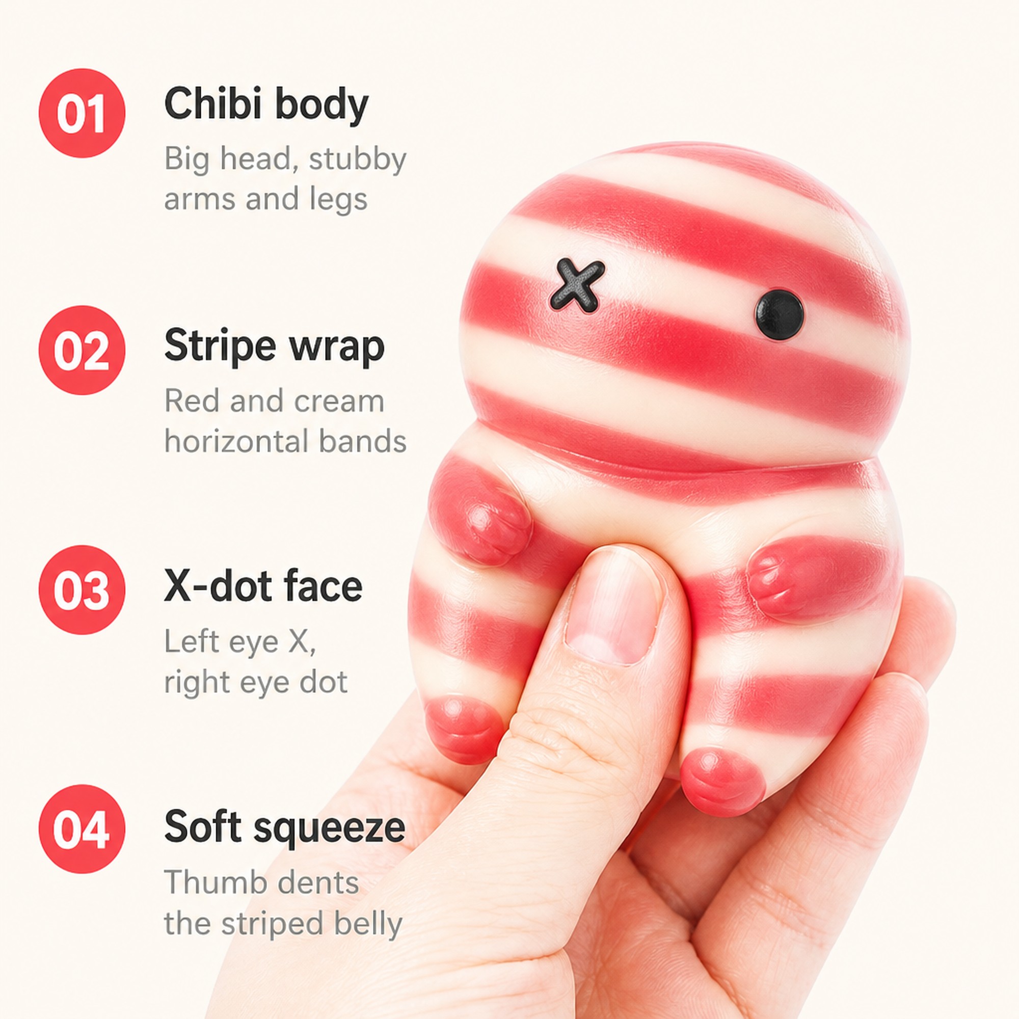 Bacon Chibi features