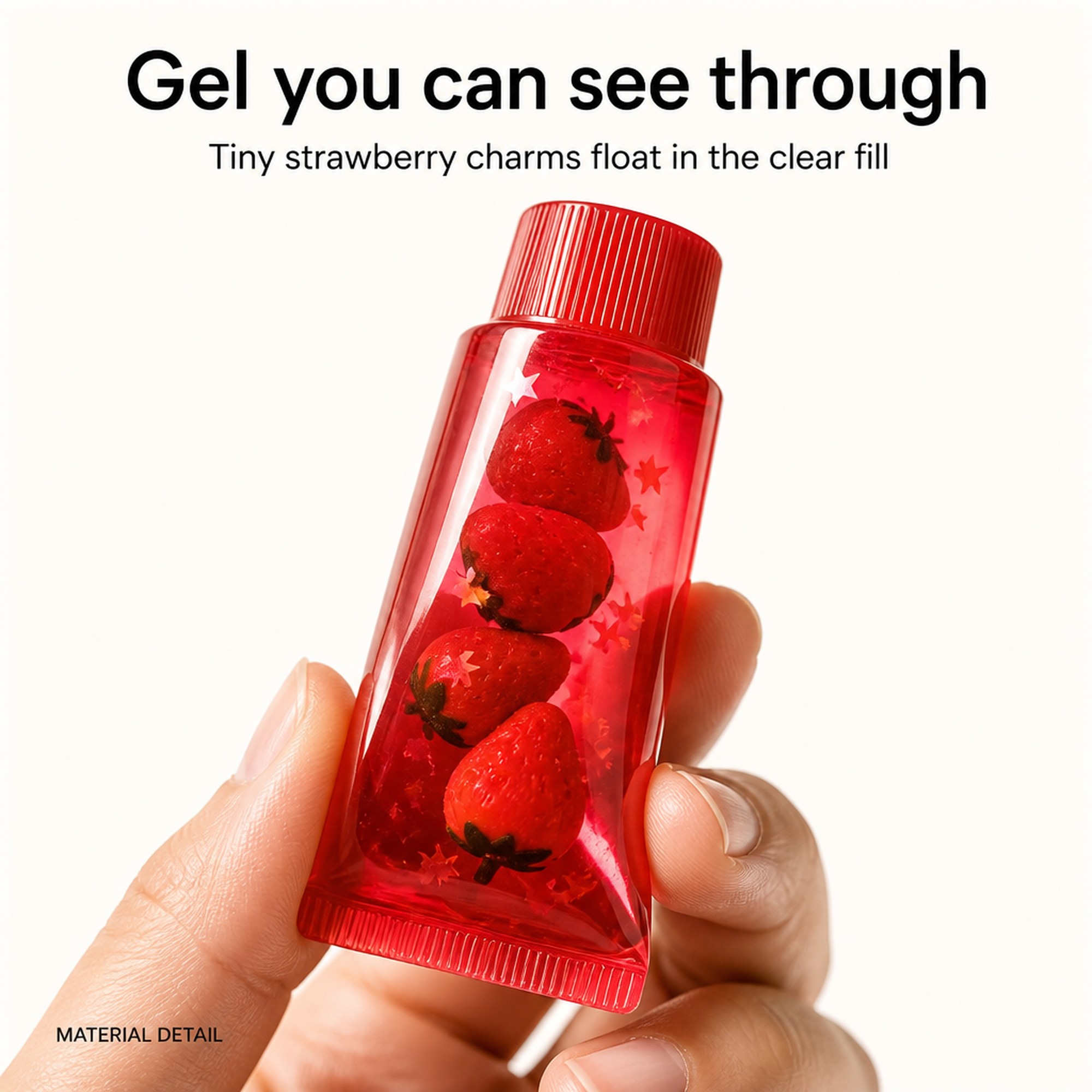 Strawberry Gel Tube see-through gel
