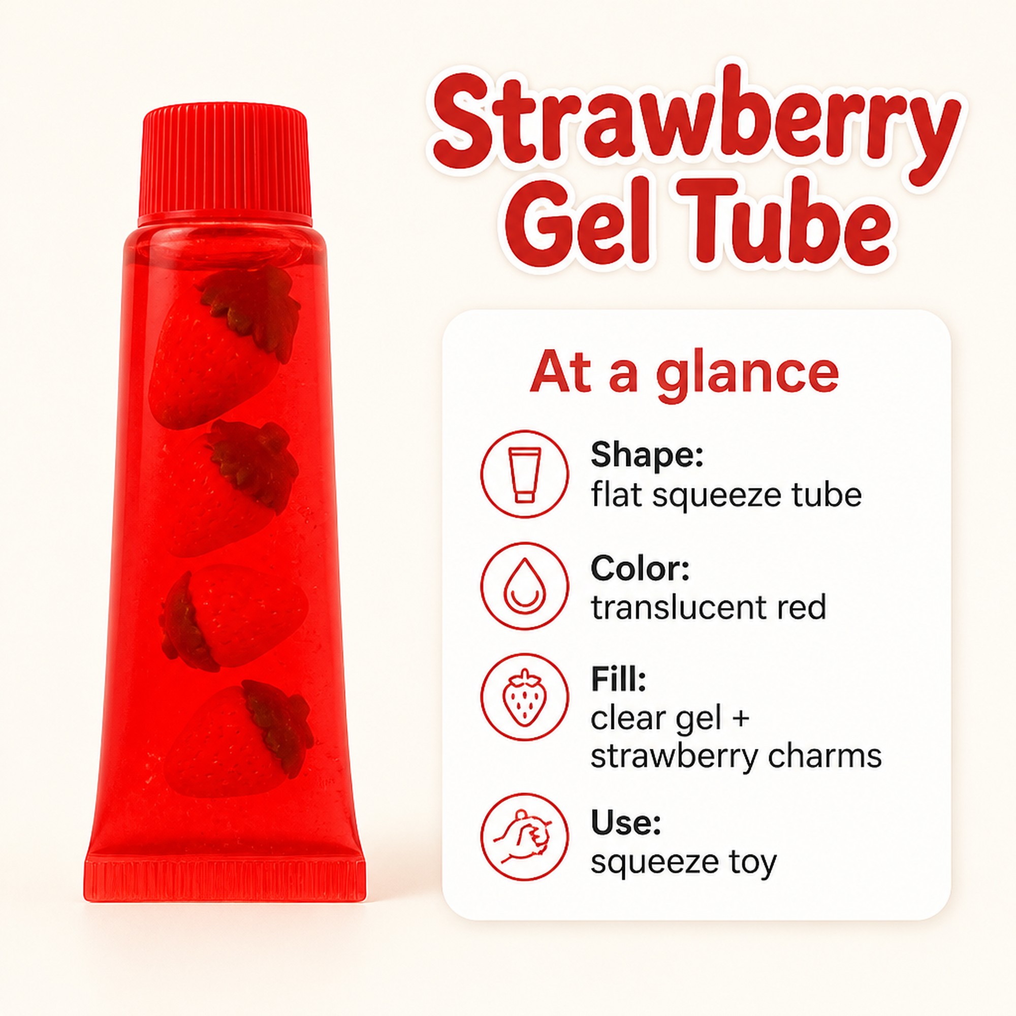 Strawberry Gel Tube at a glance
