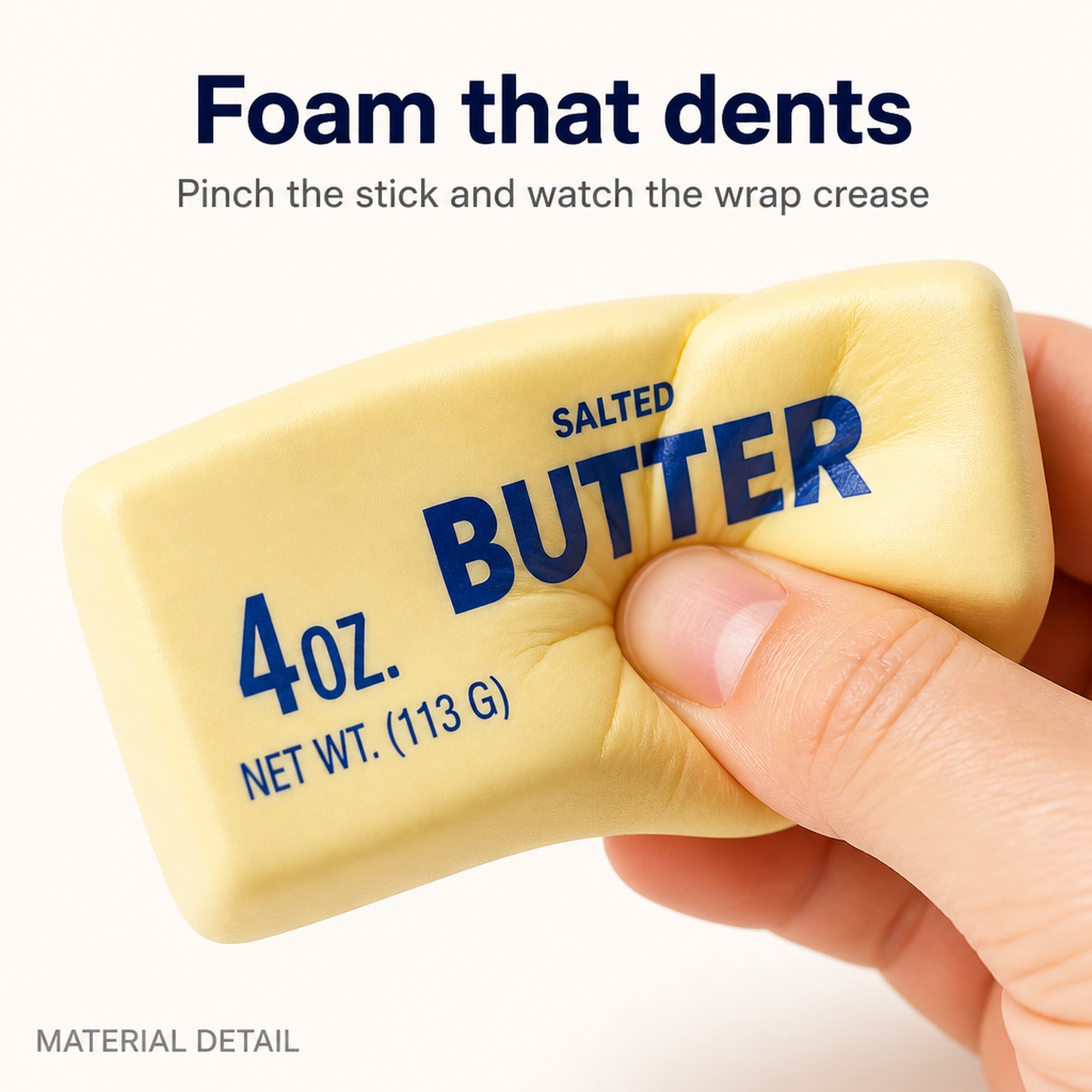 Butter Stick foam squeeze