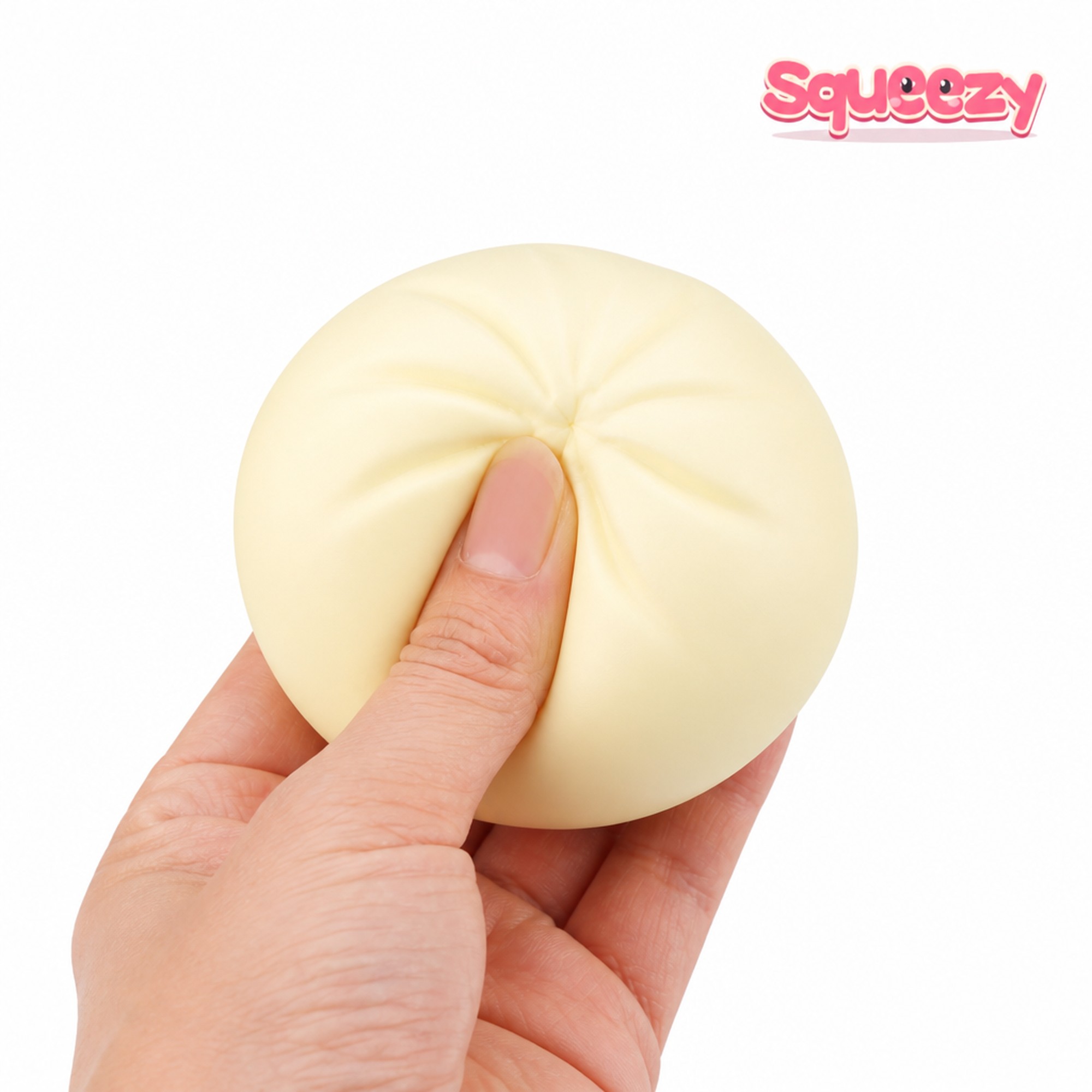 Steamer Bao being squeezed