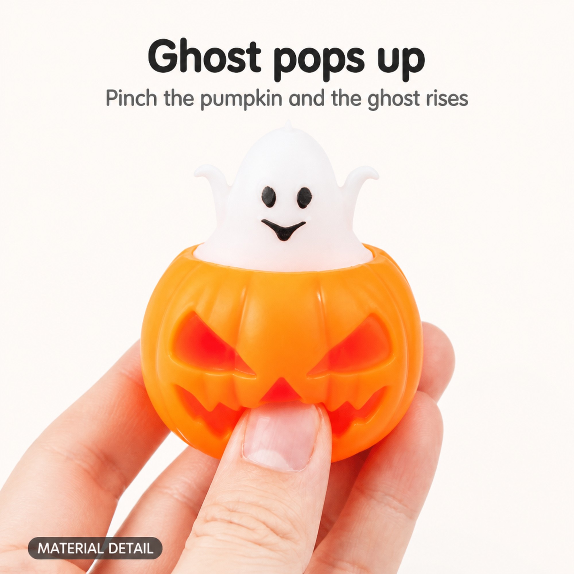 Ghost-Pop Pumpkin squeeze and pop-up