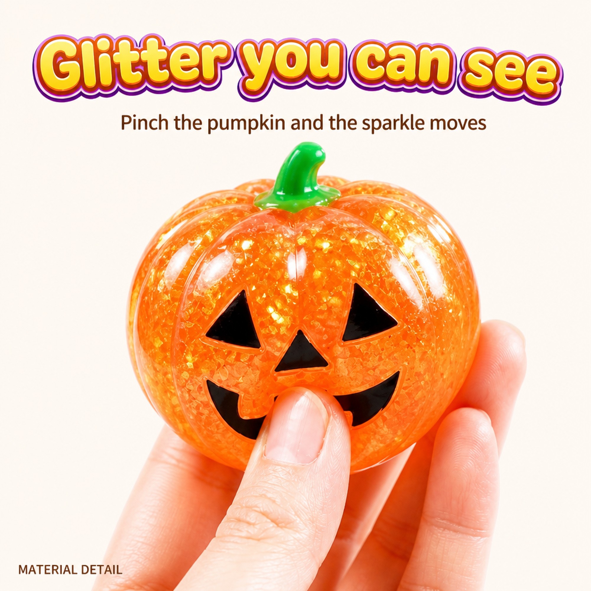 Glitter Pumpkin see-through gel