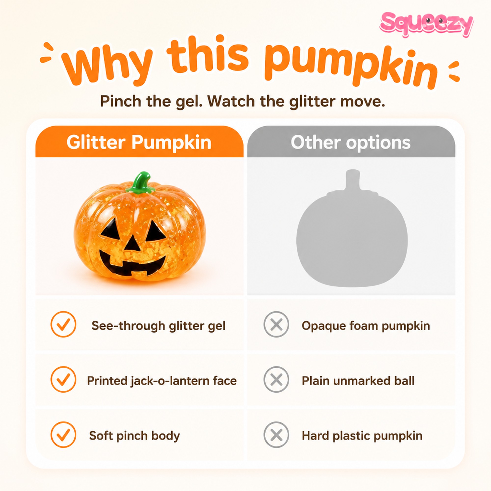 Glitter Pumpkin compared with other options