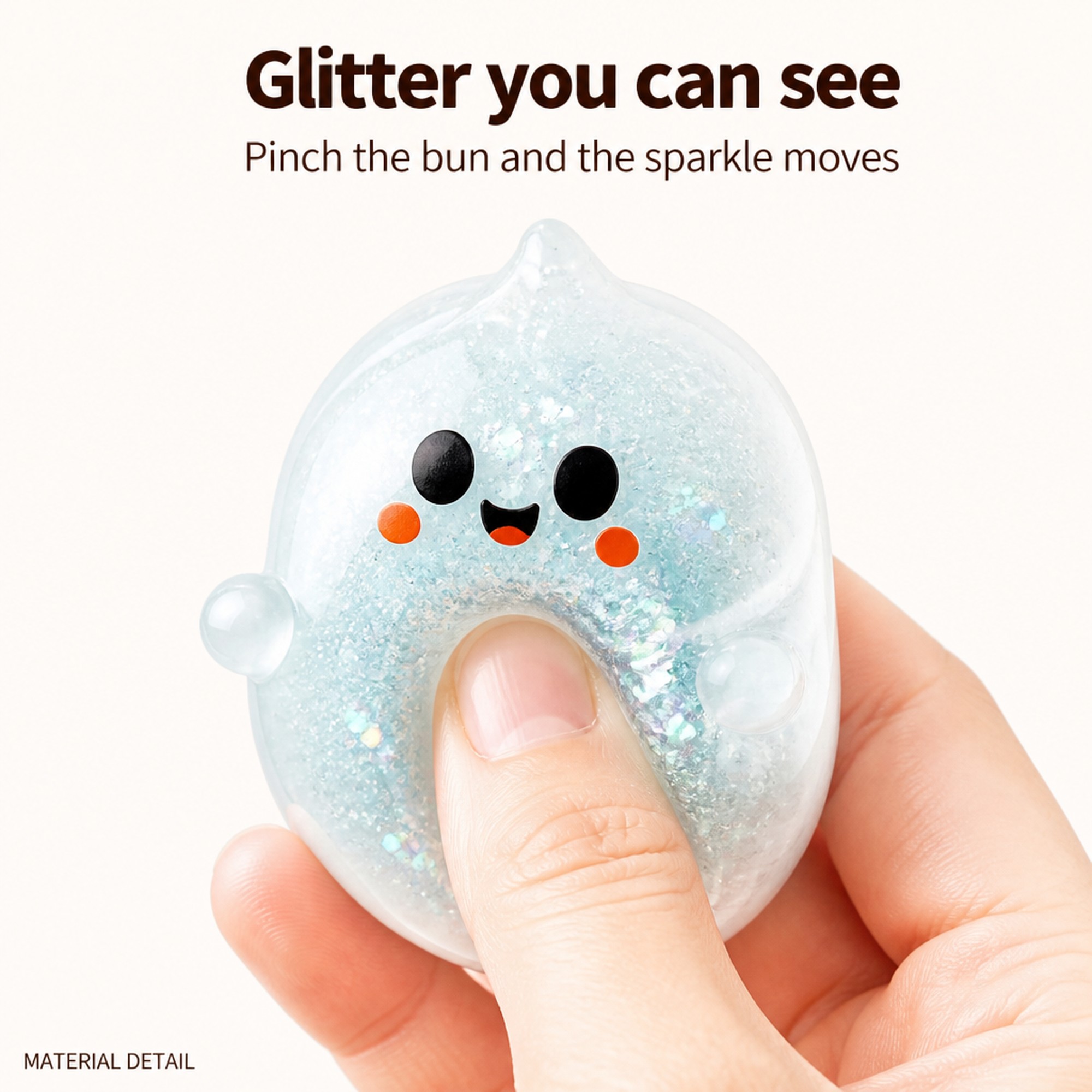 Ghost Glitter Bao see-through gel