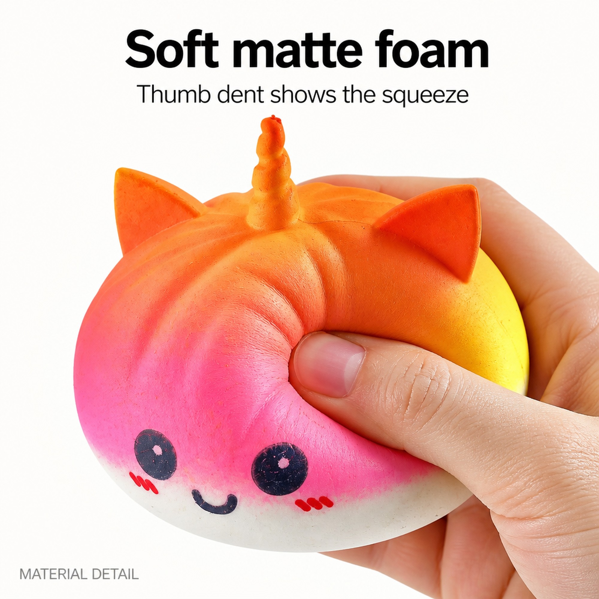 Unicorn Bao matte foam squeeze