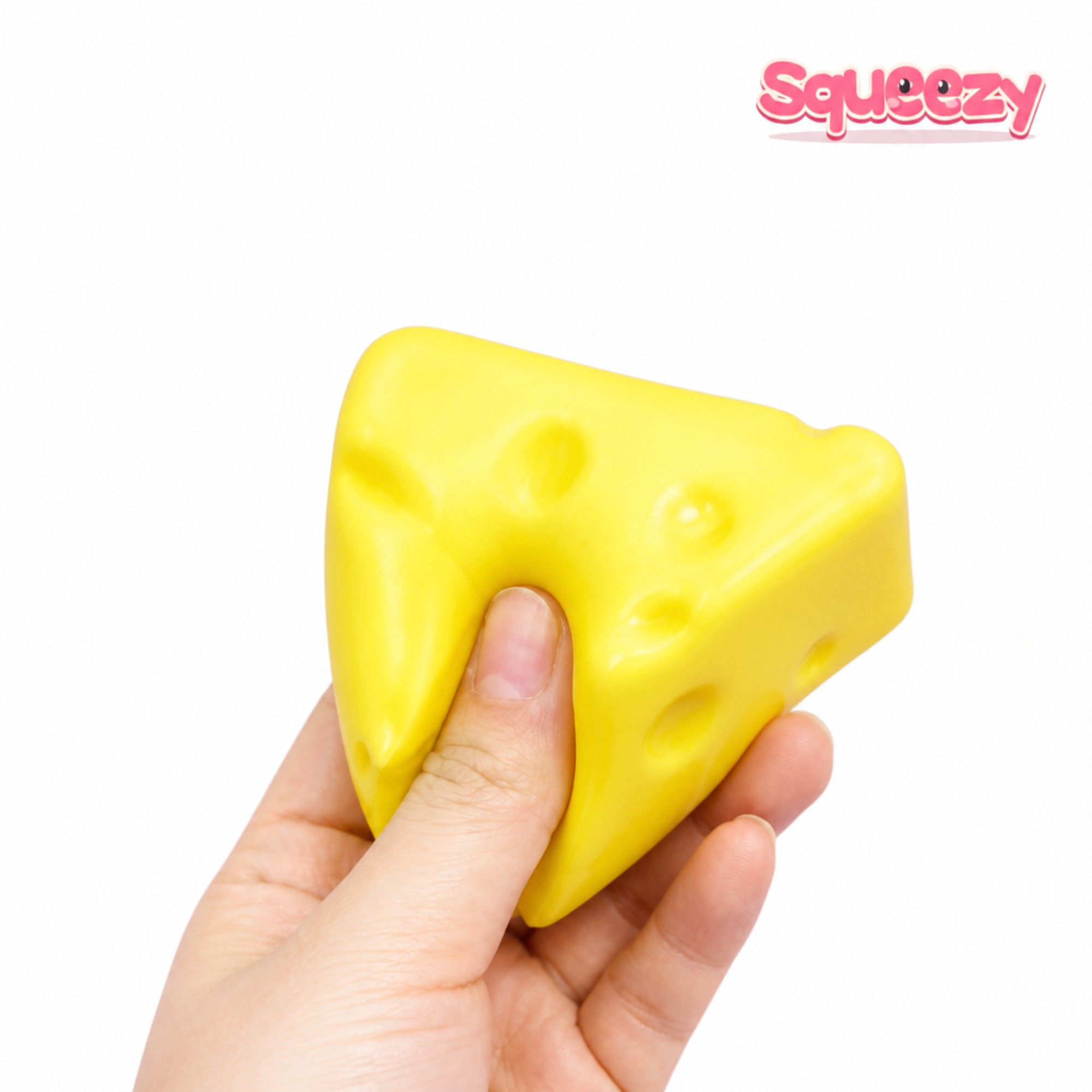 Pizza Cheese being squeezed