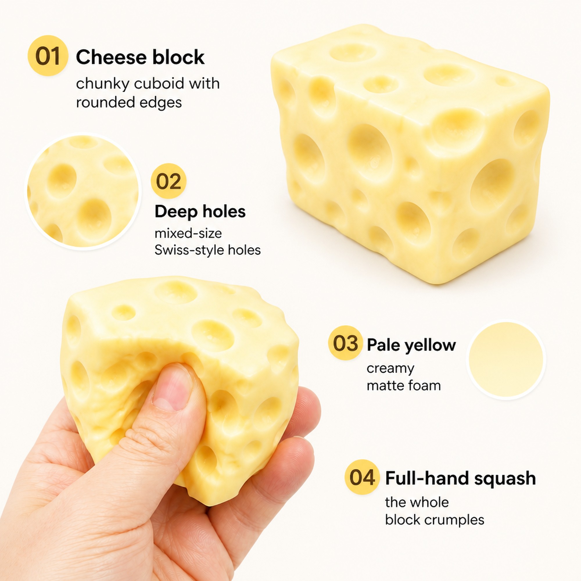 Soft Cheese Block features