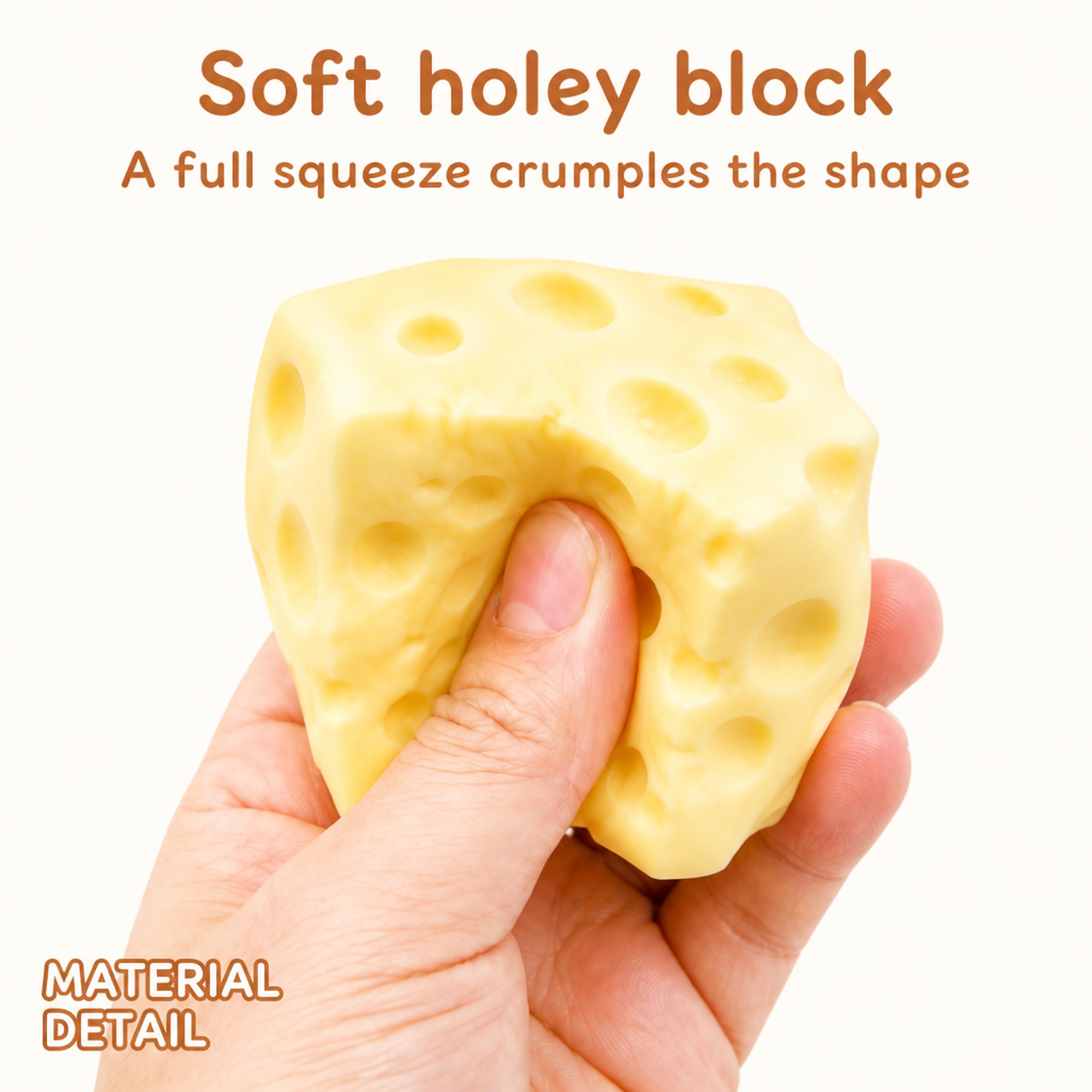 Soft Cheese Block crumple texture