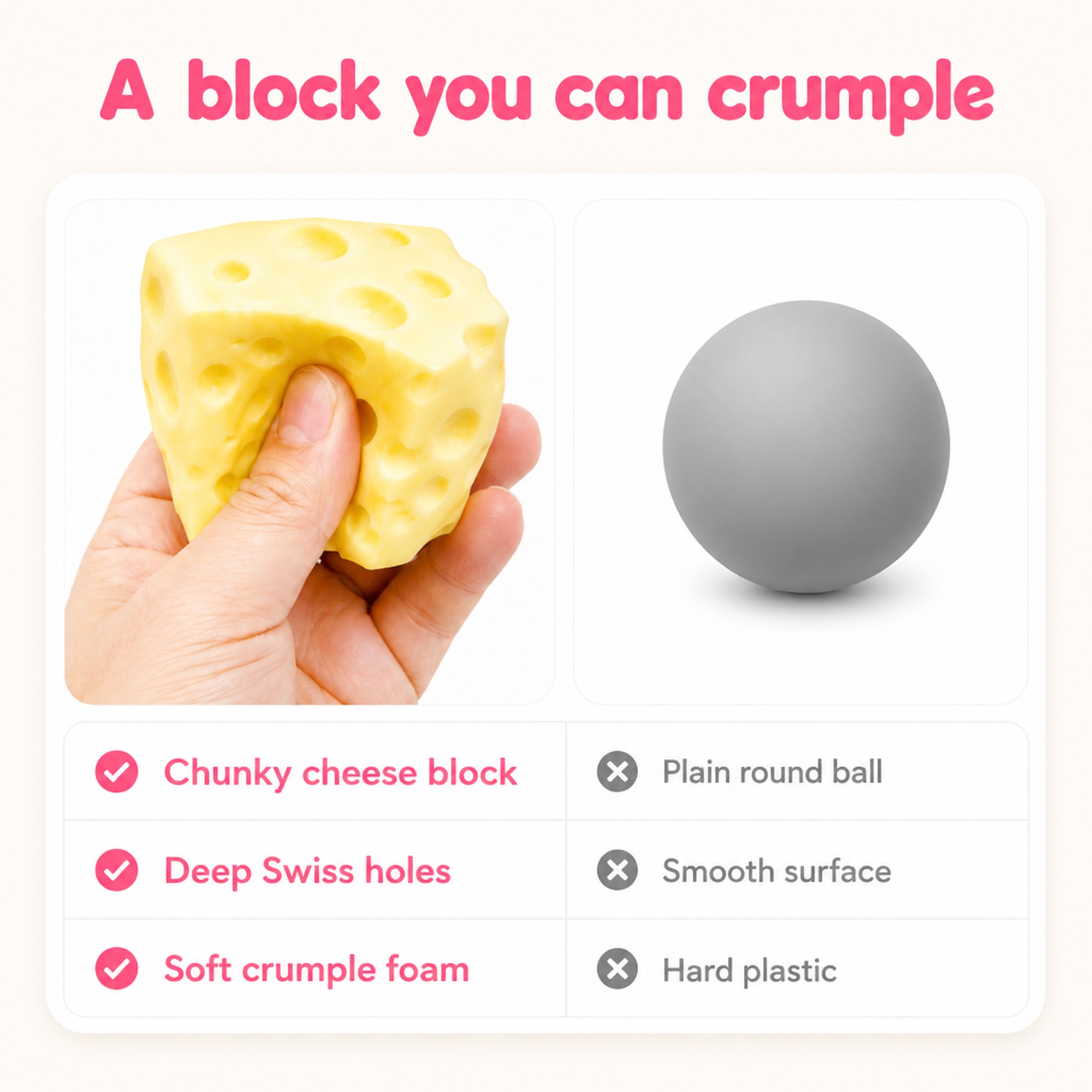 Soft Cheese Block compared with other options