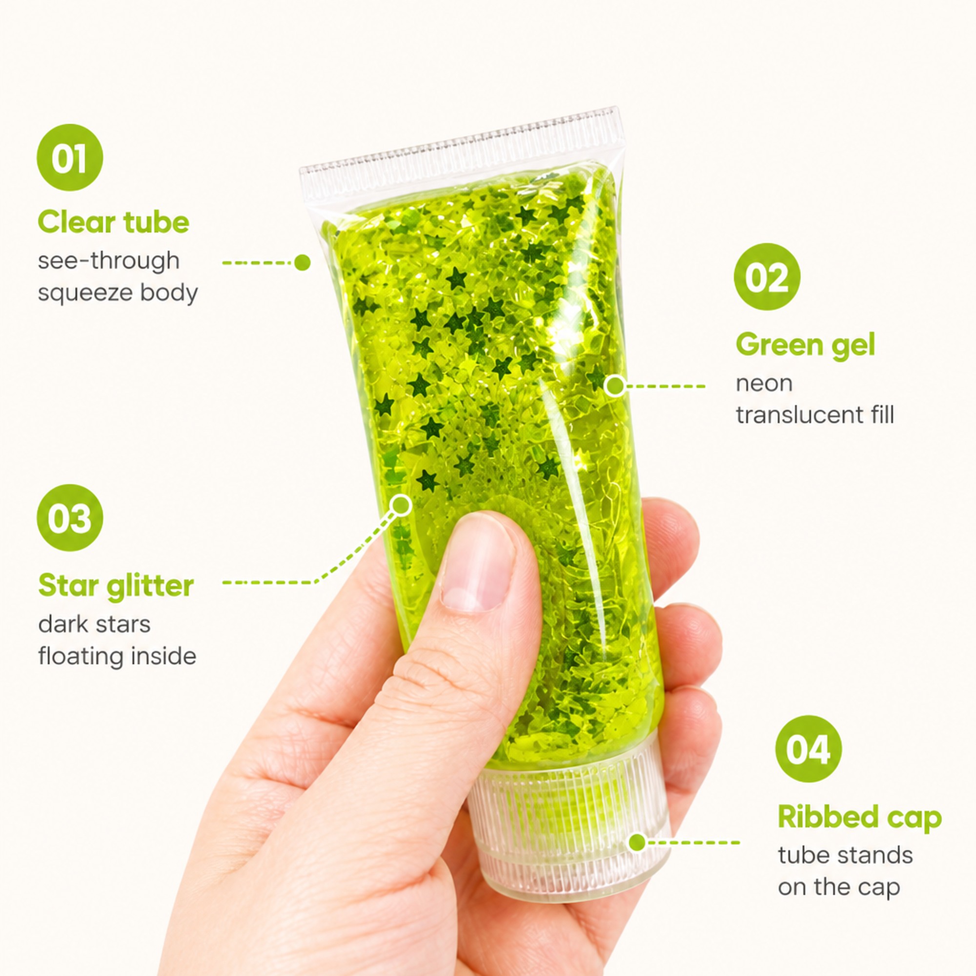 Gel Squeeze Tube features