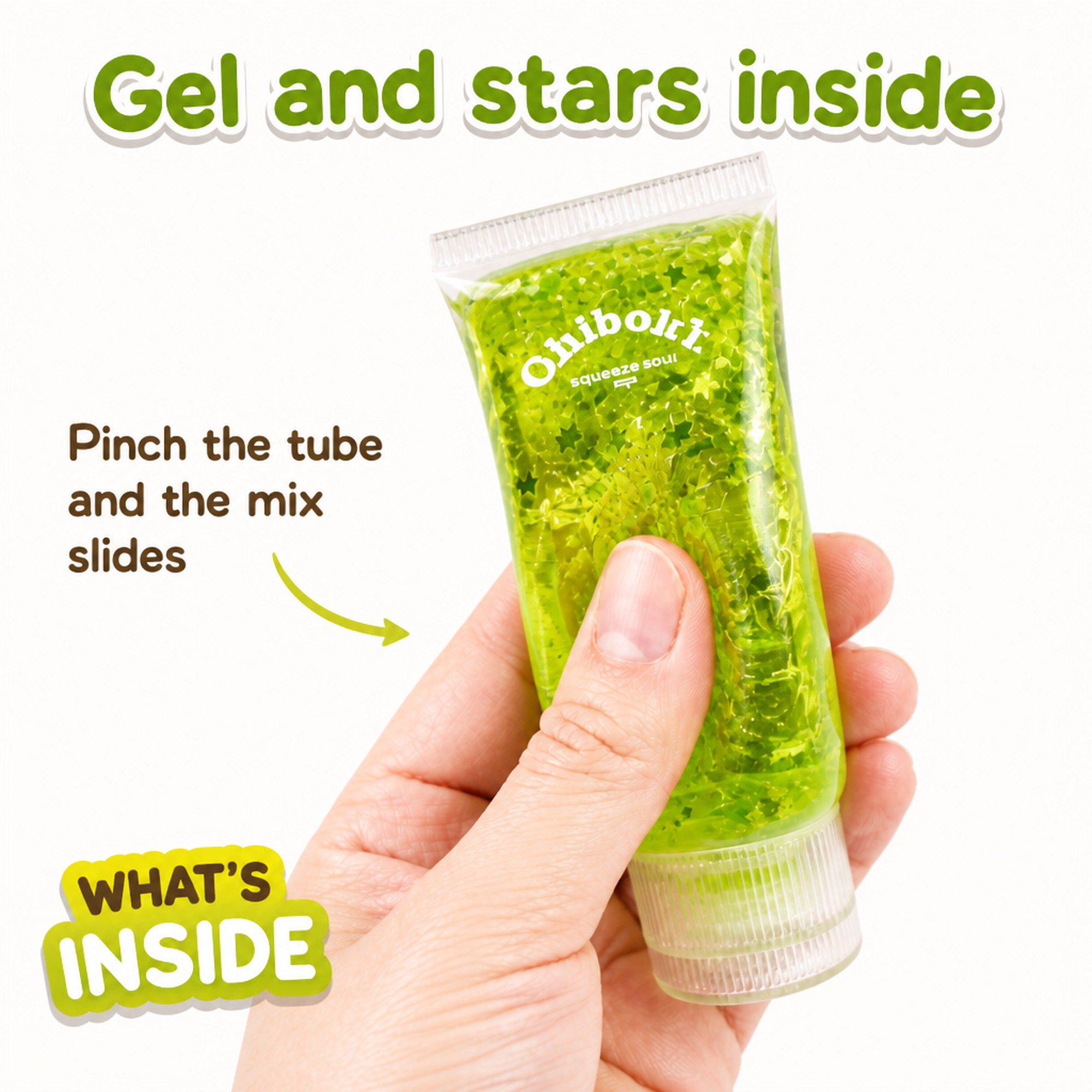 Gel Squeeze Tube gel and stars