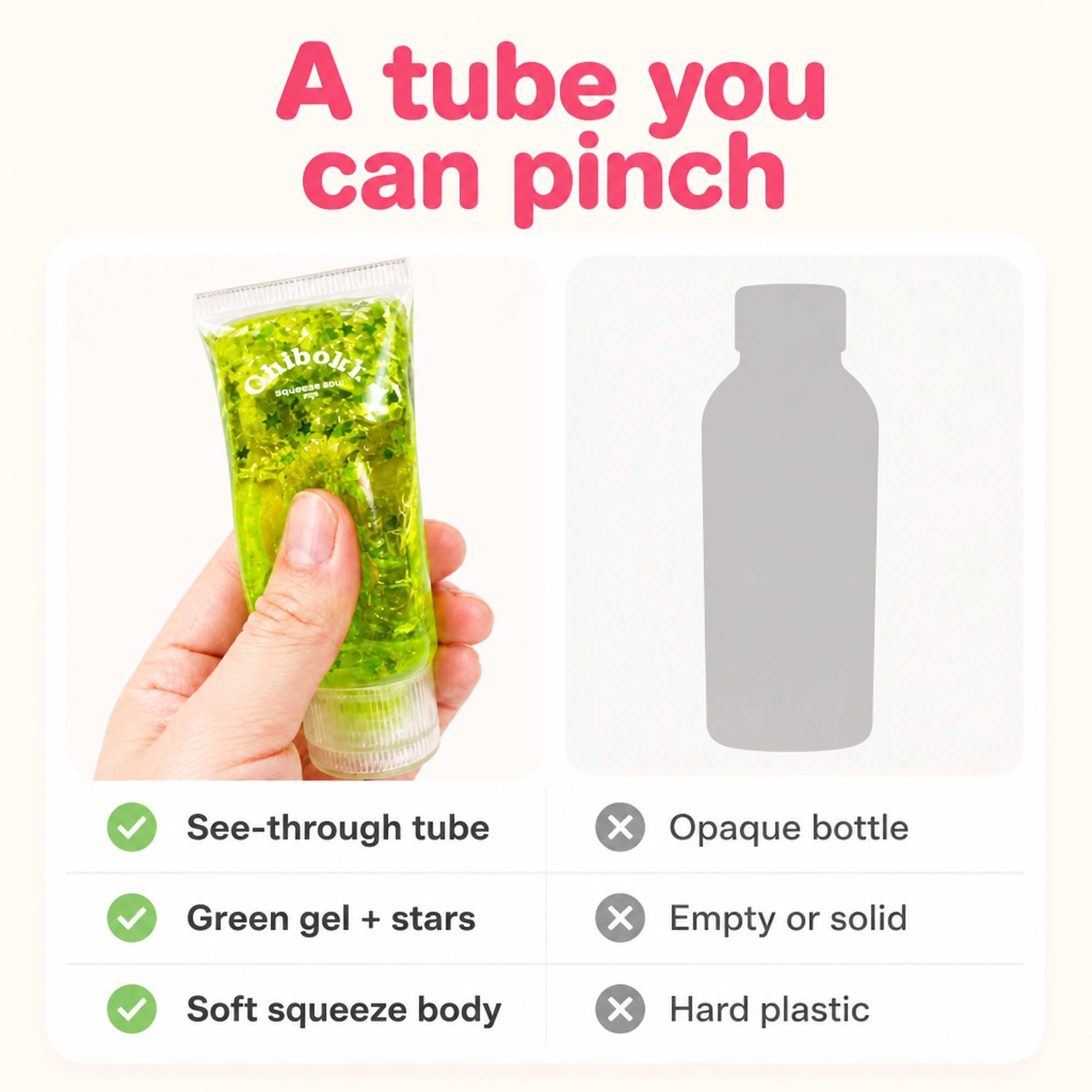 Gel Squeeze Tube compared with other options