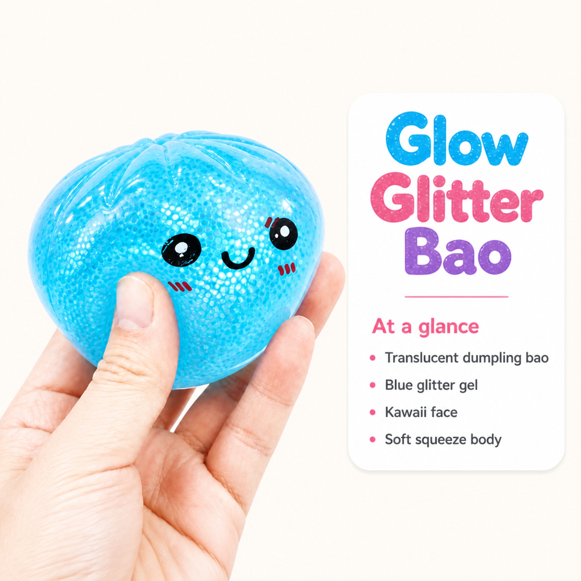 Glow Glitter Bao at a glance