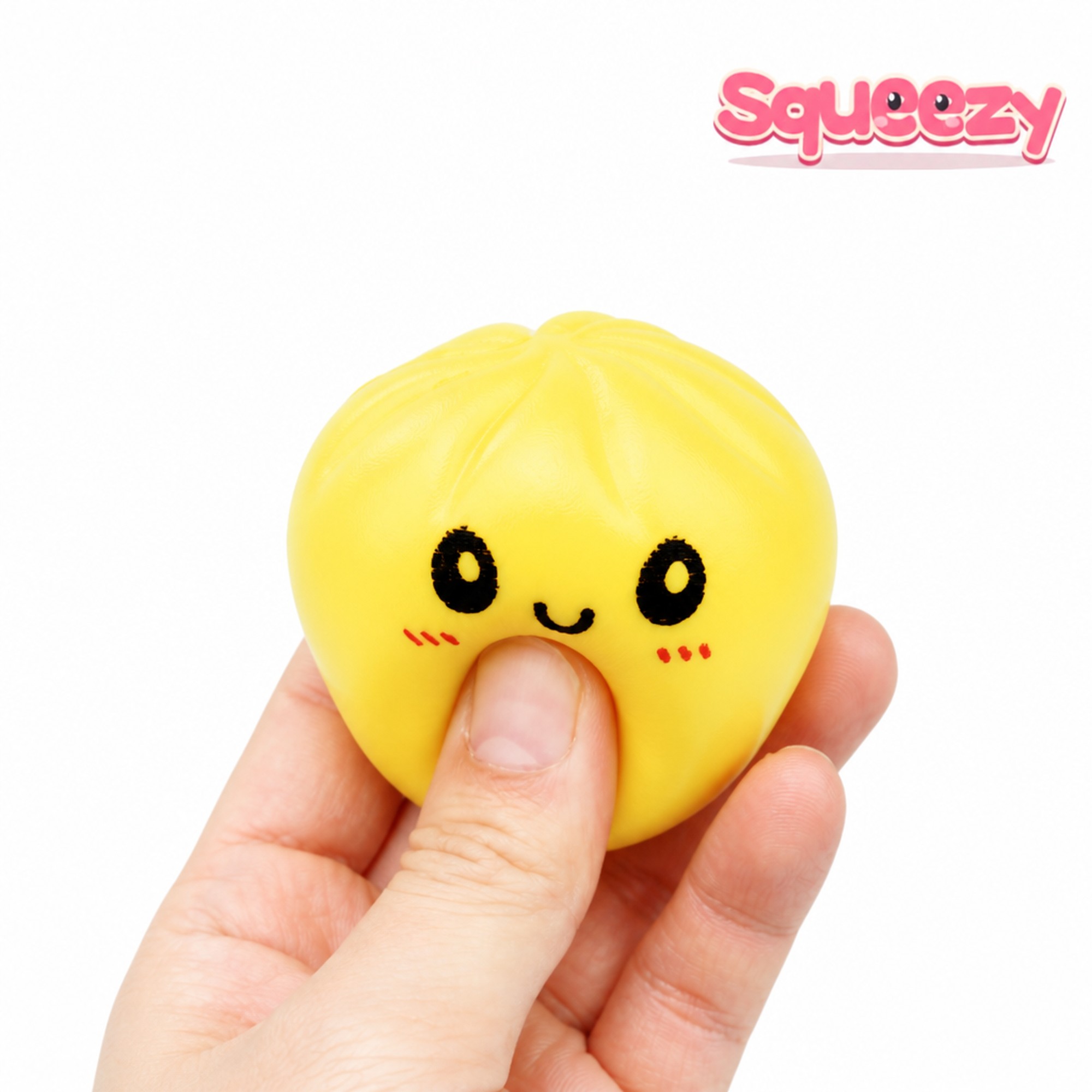 Emoji Bao being squeezed