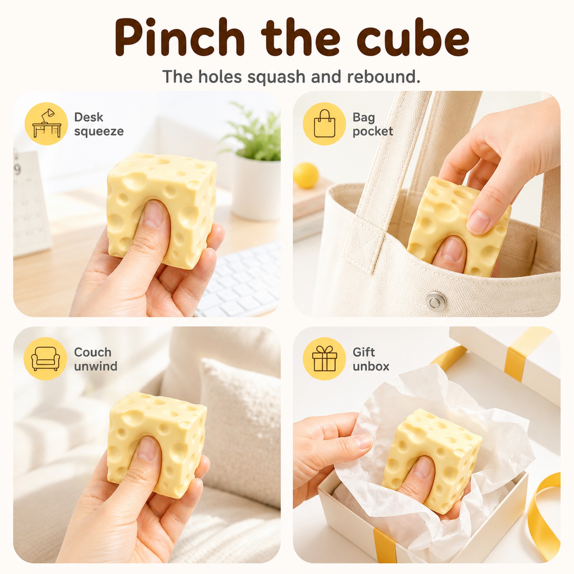 Swiss Cheese Cube use occasions