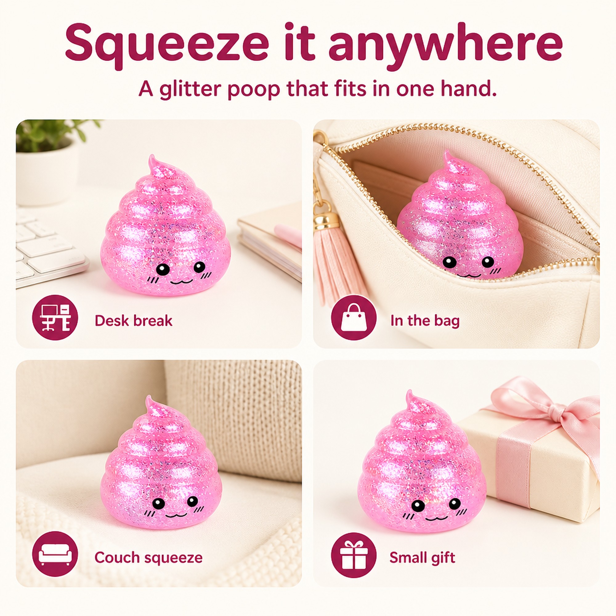 Pink Glitter Poop use occasions