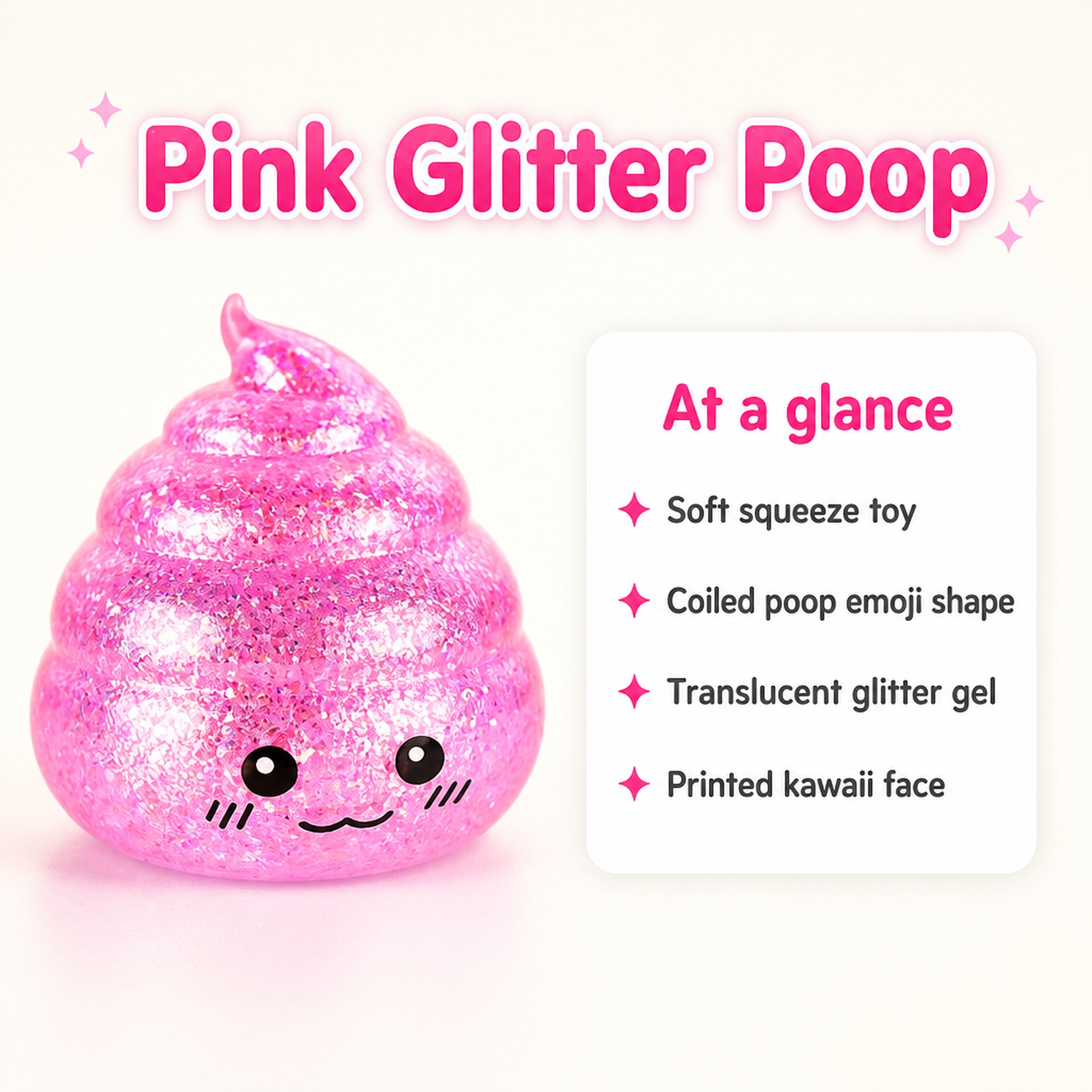 Pink Glitter Poop at a glance